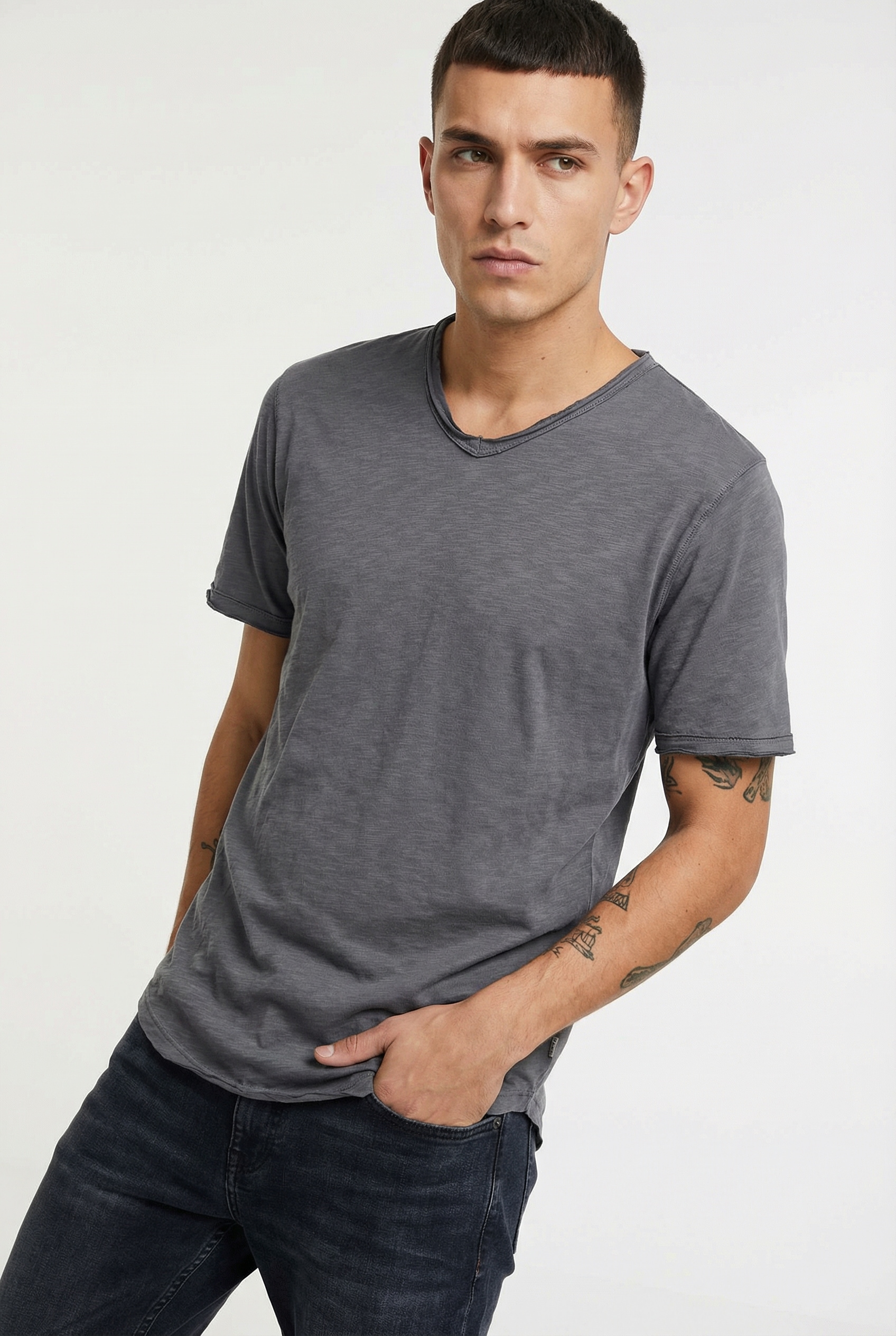 ONLY & SONS V-Shirt »ONSBENNE LONGY V-NECK SS TEE NOOS«