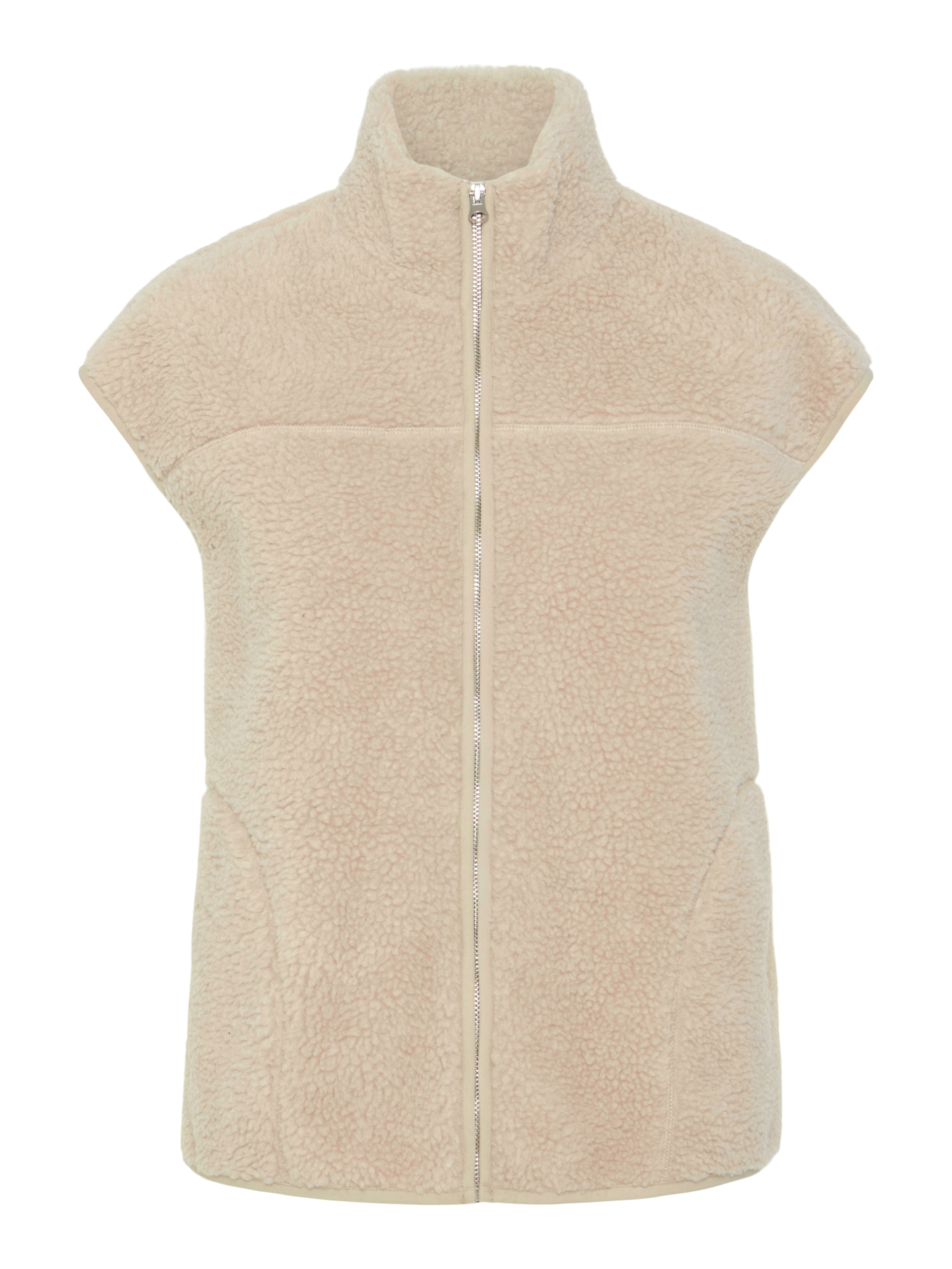 pieces Gilet en peluche »PCSADIA TEDDY VEST NOOS BC« fibre synthétique