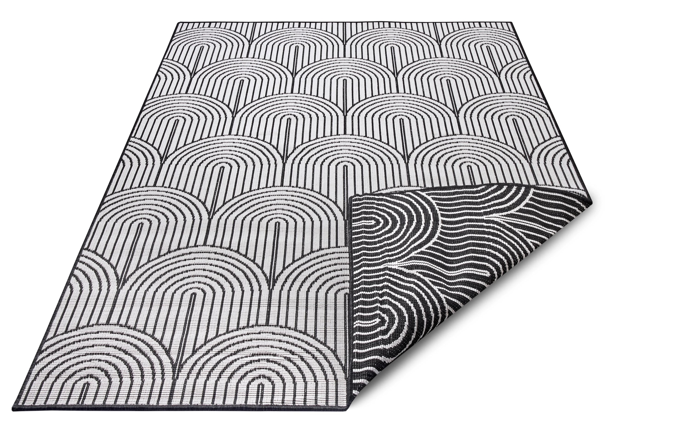 HANSE Home Tapis »Pangli, Wendeteppich« Rectangulaire 5 mm Höhe In-& Outdoor, Teppich, Wetterfest, Balkon, Garten, Wohnzimmer, Modern