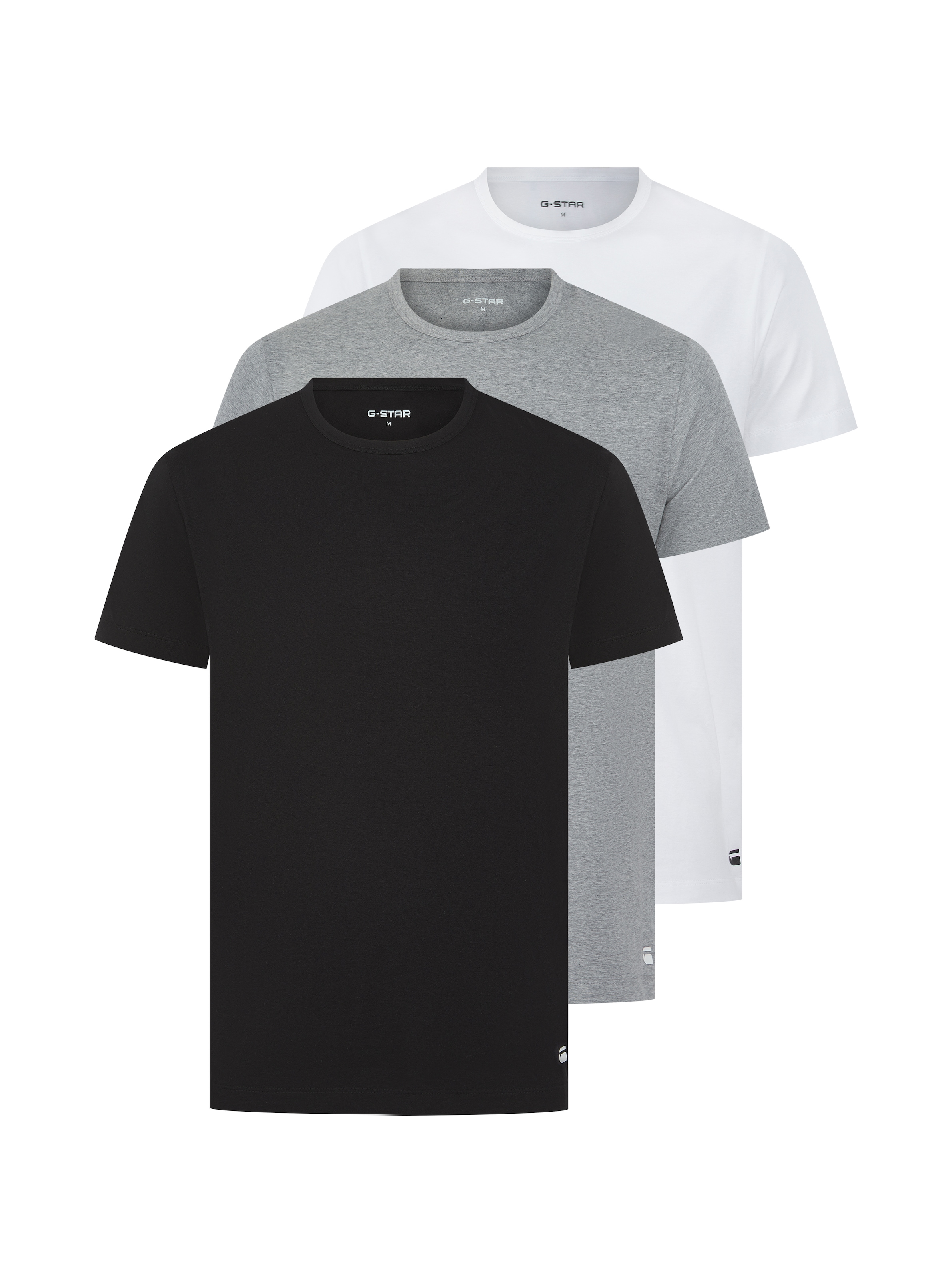 G-STAR T-Shirt »COVE, T-SHIRTS 3 PACK CREW« Packung, 3 tlg. Regular Fit in Rundhalsform
