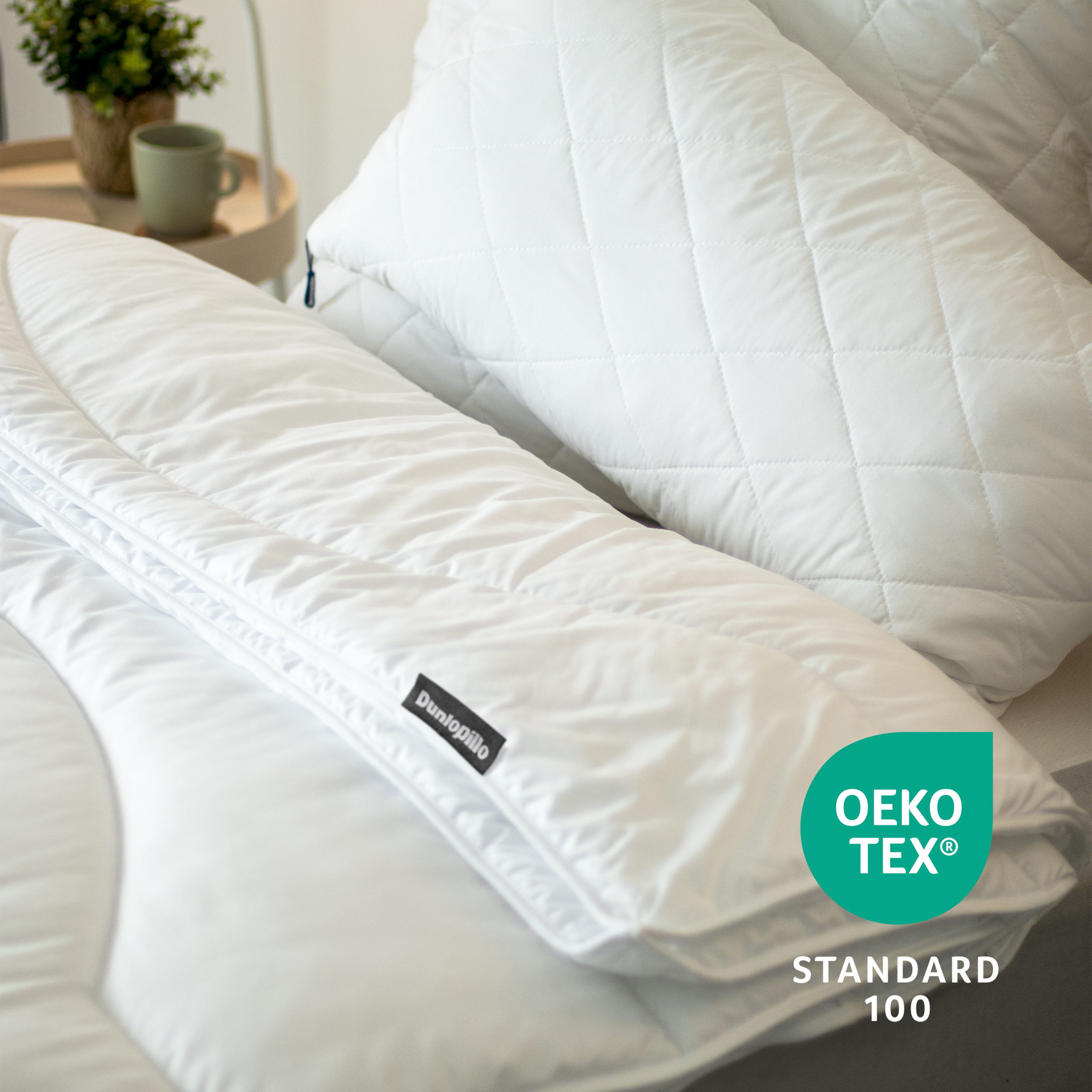 Dunlopillo Microfaserbettdecke »Home Bettdecken Sommer und Winter« leicht Füllung Polyester Bezug Polyester 1 Stk. tlg. Bettdecke 135x200, 155x220cm, feuchtigkeitsregulierend