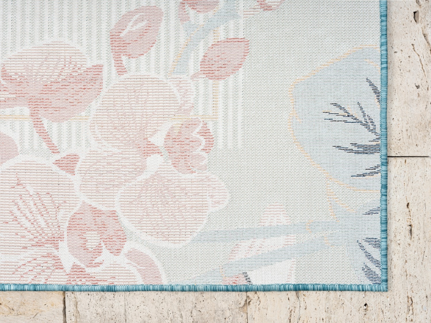 Myflair Möbel & Accessoires Teppich »Cloud, LAGERRÄUMUNG!« rechteckig 8 mm Höhe Flamingo Motiv, mit Bordüre, Outdoor geeignet, Balkon, Terrasse