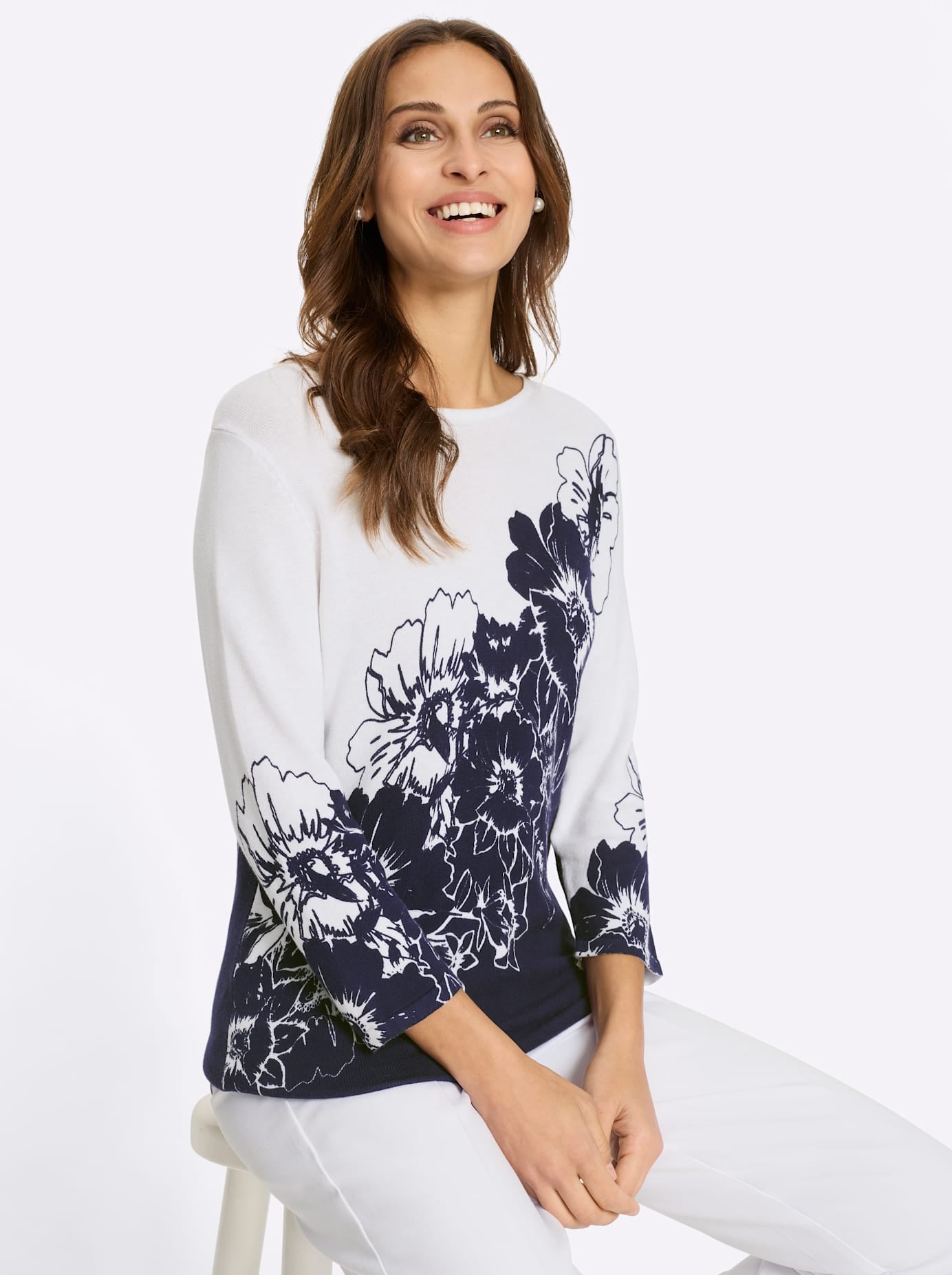 Lady Pull en tricot »3/4-Arm-Pullover«