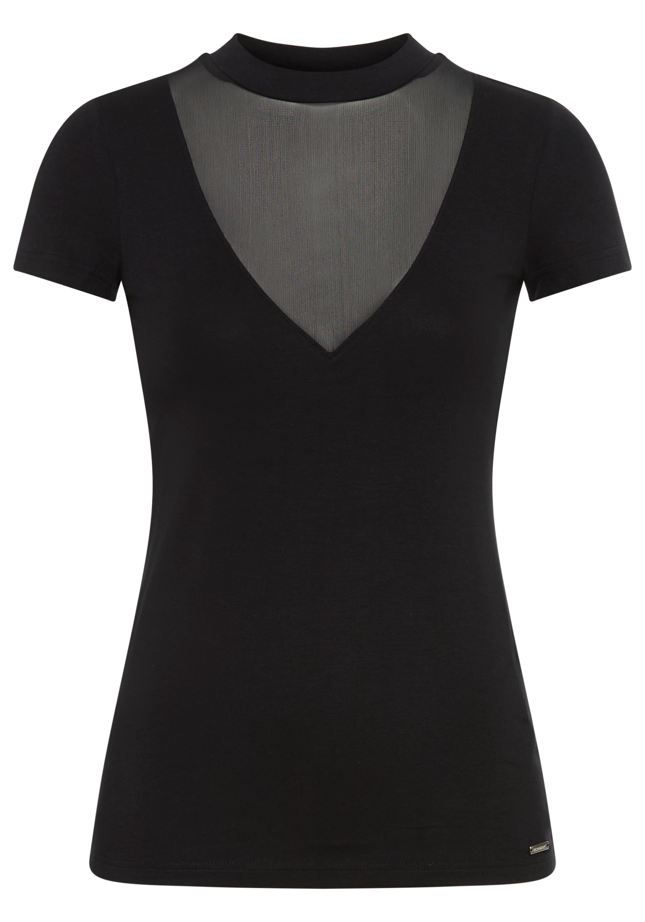 Bruno Banani T-Shirt , mit Mesh-Einsatz im V-Ausschnitt - NEUE KOLLEKTION
