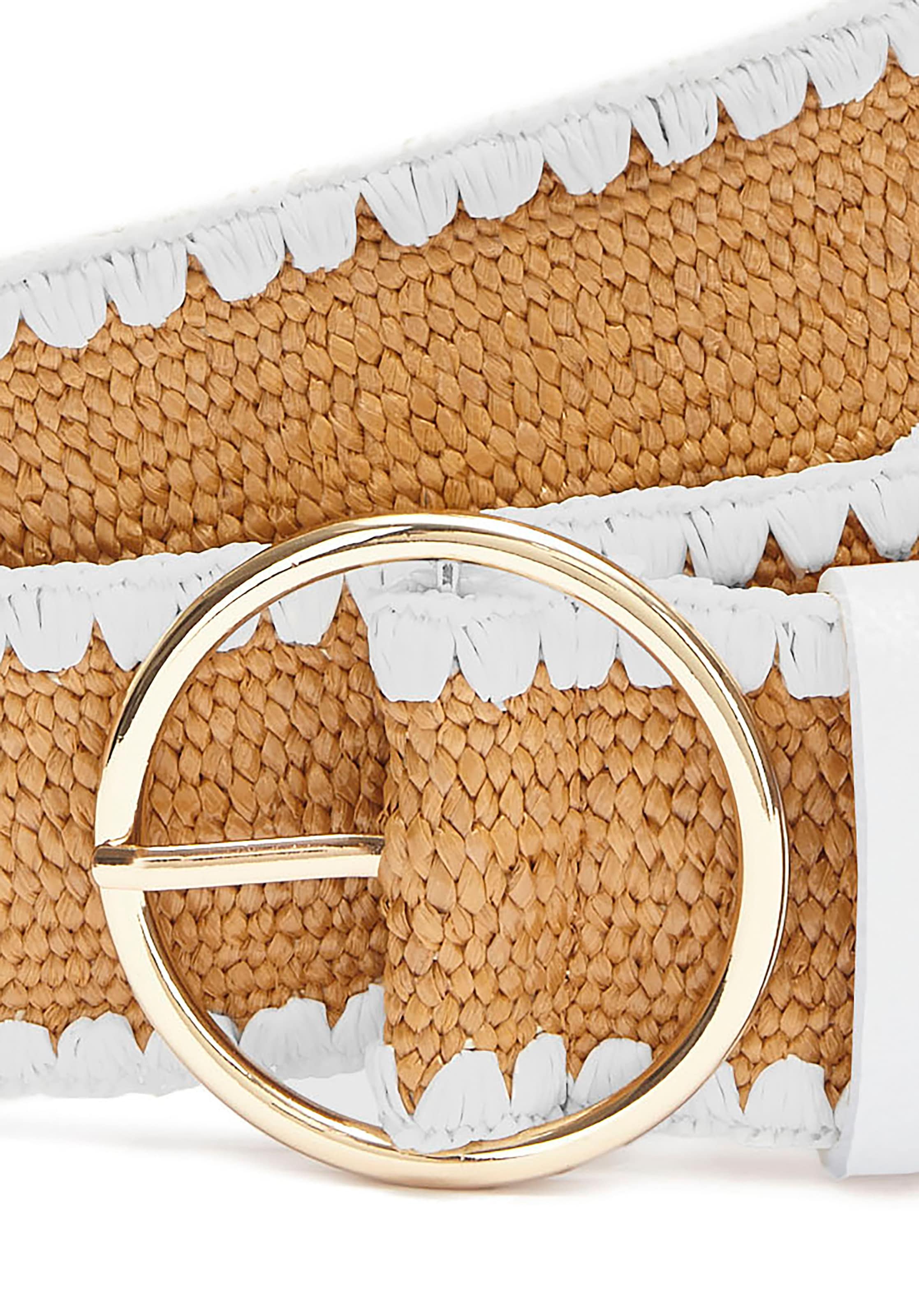 LASCANA Ceinture de taille »Stretchgürtel« elastischer Gürtel in Bast-Optik für Kleid & Overall