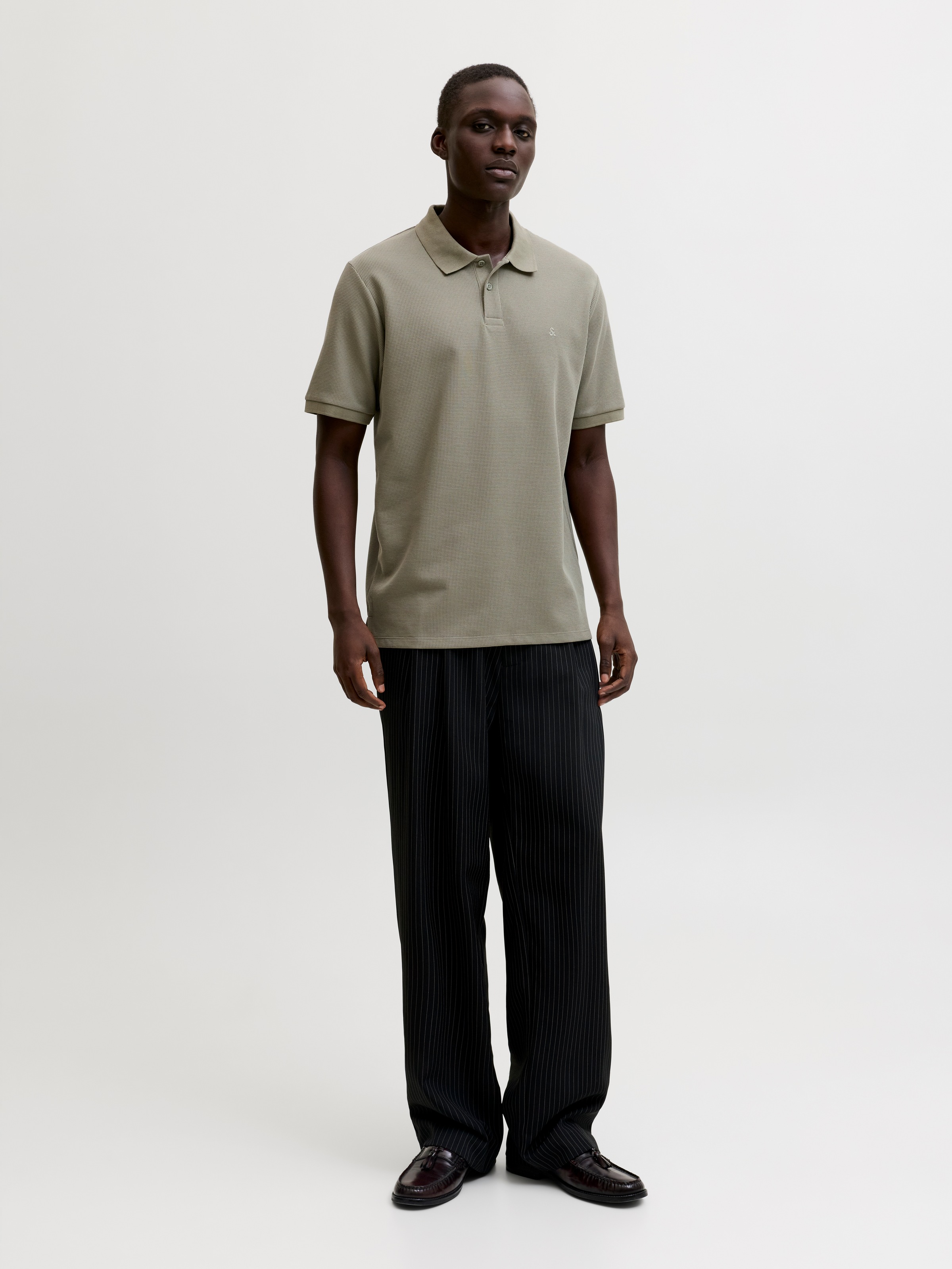 Jack & Jones Poloshirt »JJEAUSTIN POLO SS NOOS« Materialmix, regular fit