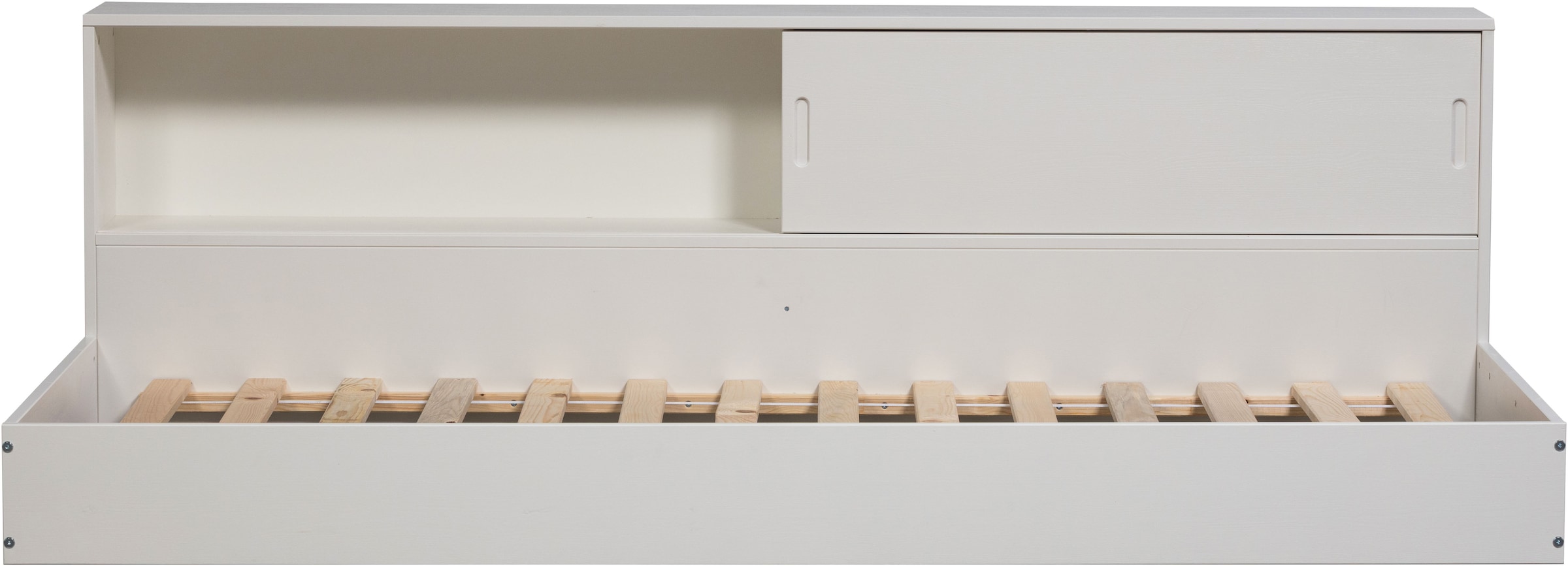 WOOOD Stauraumbett »Carter FSC®-Kiefernholz mit integriertem Stauraum H67 x B207 x T118 cm« Matratzenmass 90x200 cm, Tragkraft 100 kg, Schutzlackierte Oberfläche