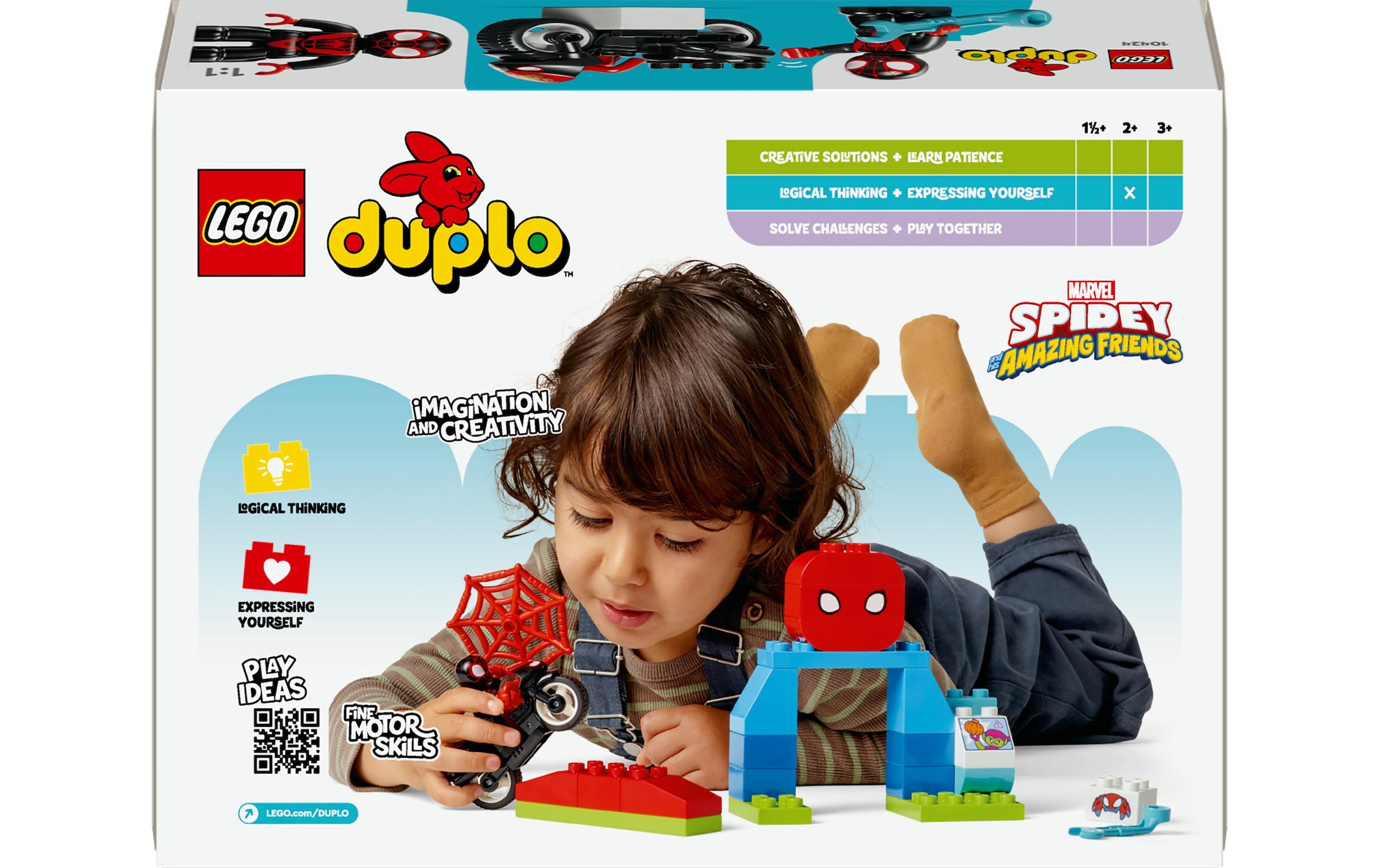 LEGO® Spielbausteine »DUPLO® Spins Motorrad-Abenteuer 10424«