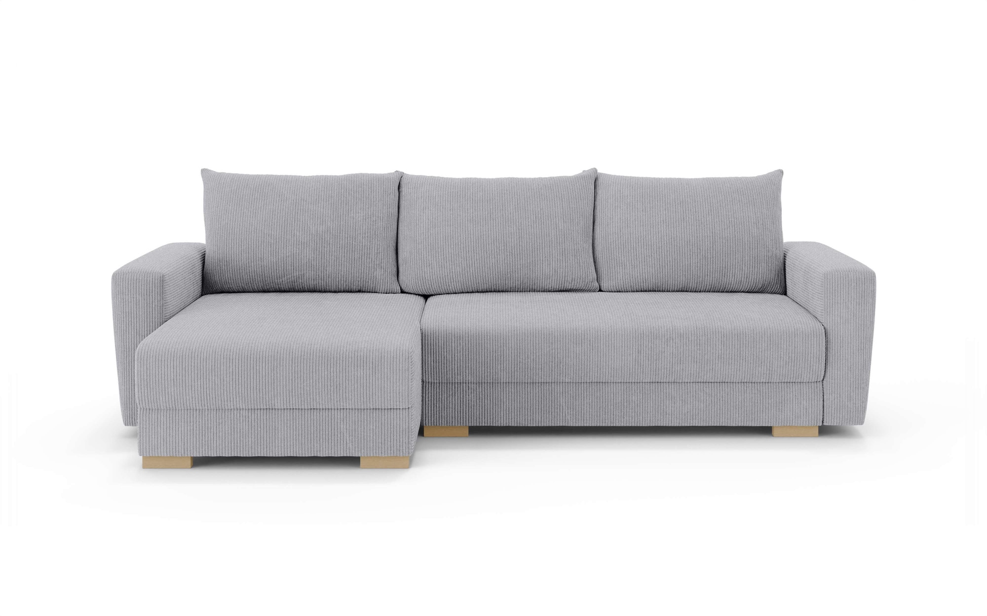 INOSIGN Canapé d'angle »MAGHERA universell Schlafsofa mit Bettkasten, Masse B/T/H: 255/142/84cm« L-Form mit Recamiere rechts oder links montierbar, hoher Sitzkomfort