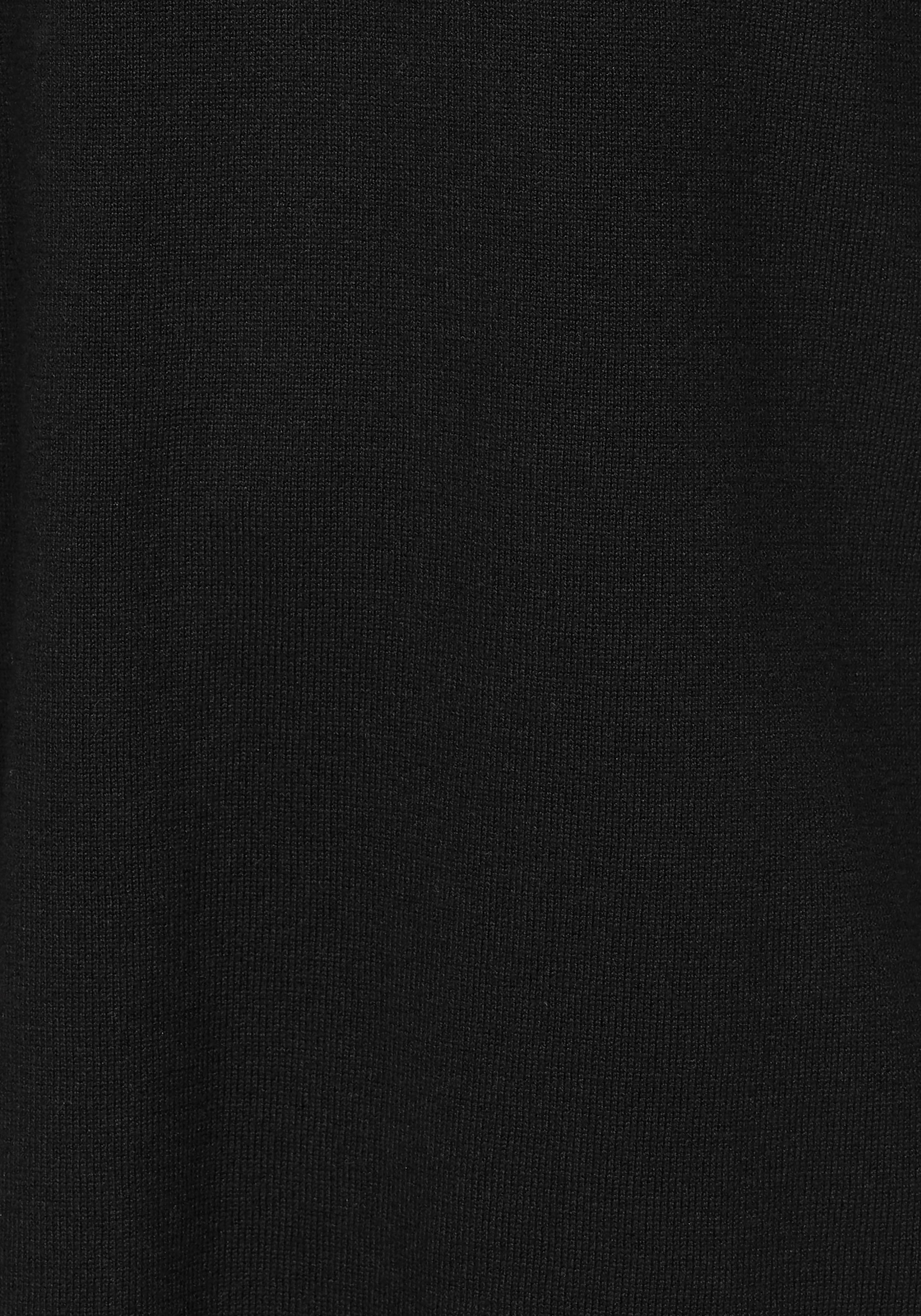 Laura Scott Pull long Feinstrick mit U-Boot Ausschnitt und seitlichem Schlitz