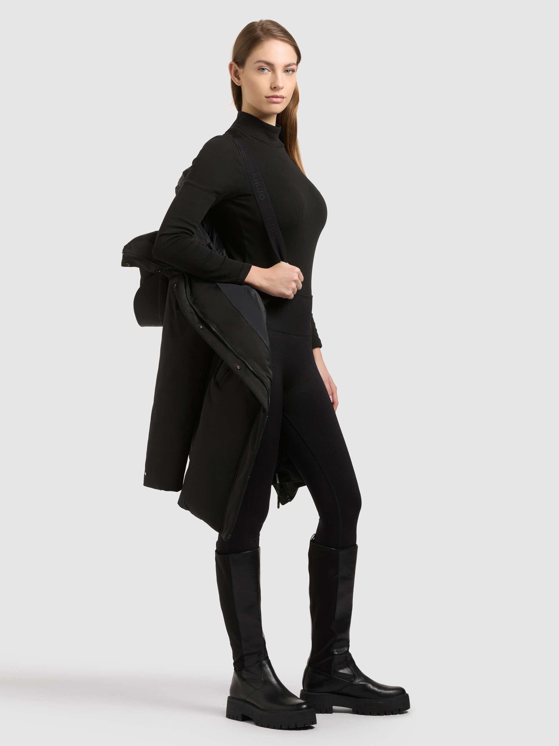 khujo Manteau d'hiver »HICKLE« abnehmbare Rucksackträger in der Innenseite