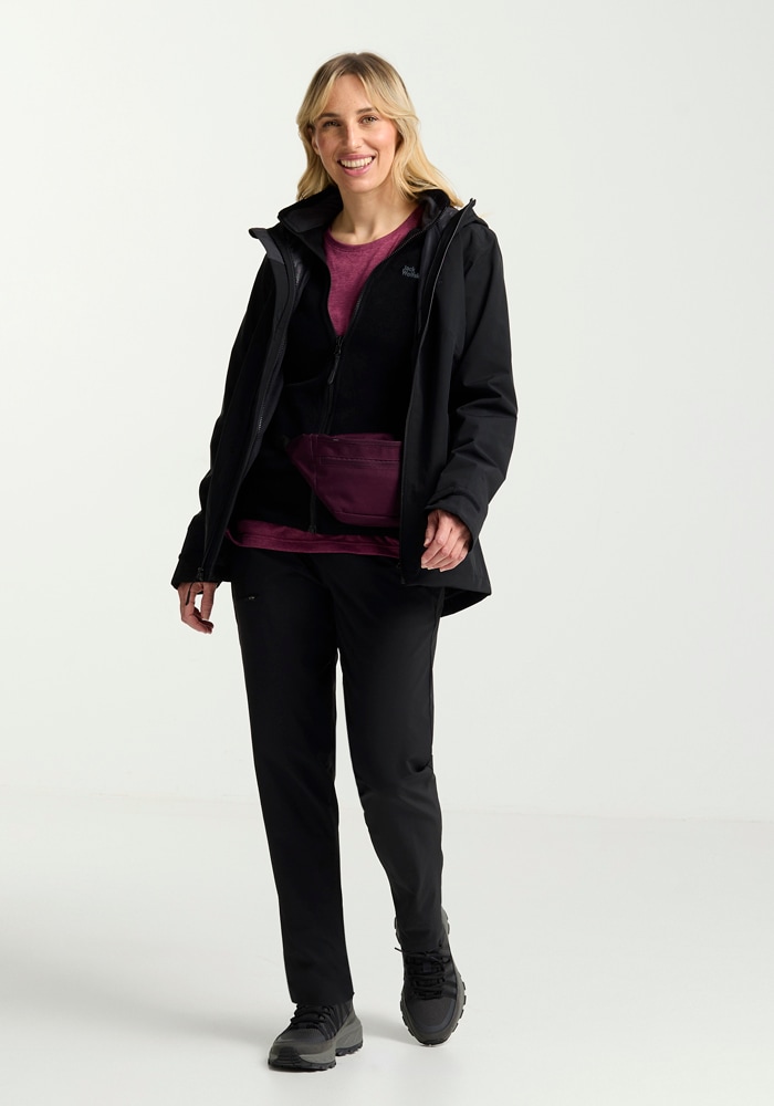 Jack Wolfskin Veste fonctionnelle 3 en 1 »MOONRISE 3IN1 JKT W« mit Kapuze