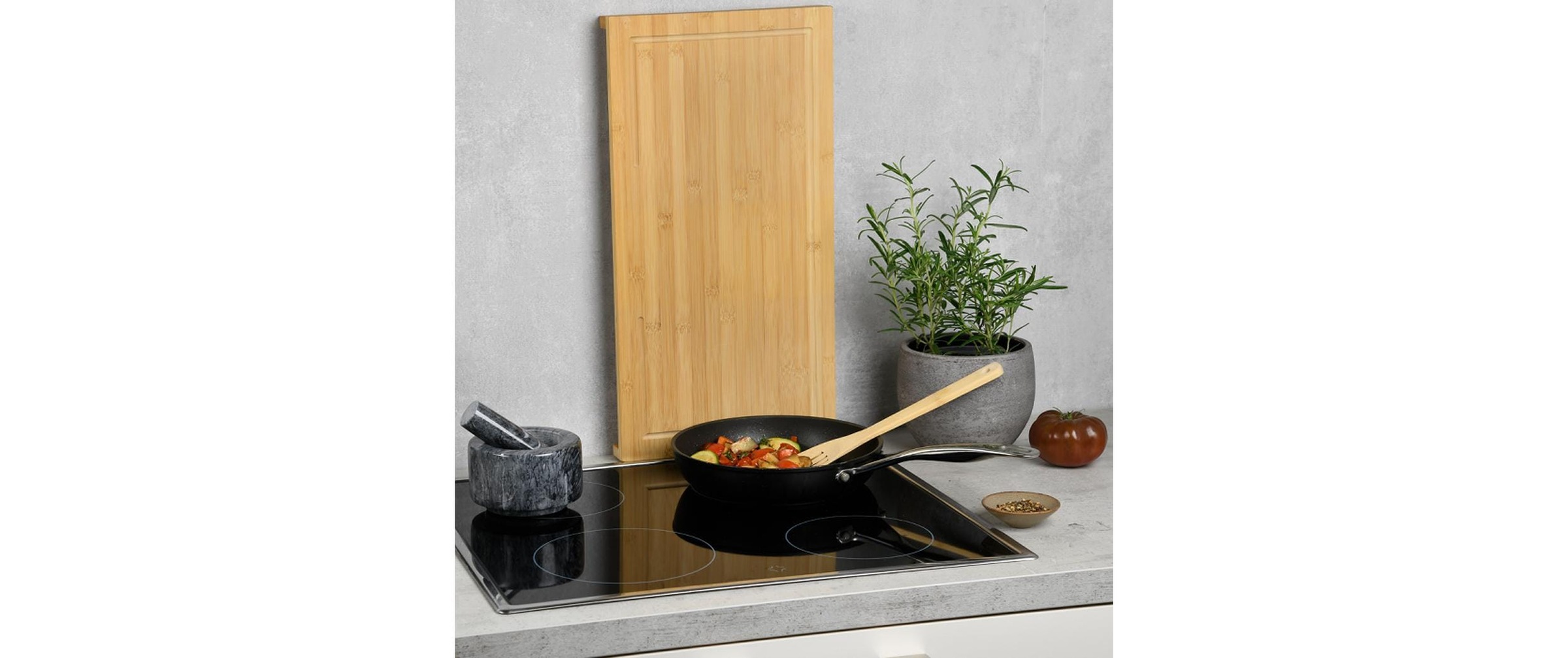 KESPER® Planche à découper »Kesper Schneide- & Abdeckplatte Bambus  54 x 28 x 4.3 cm«