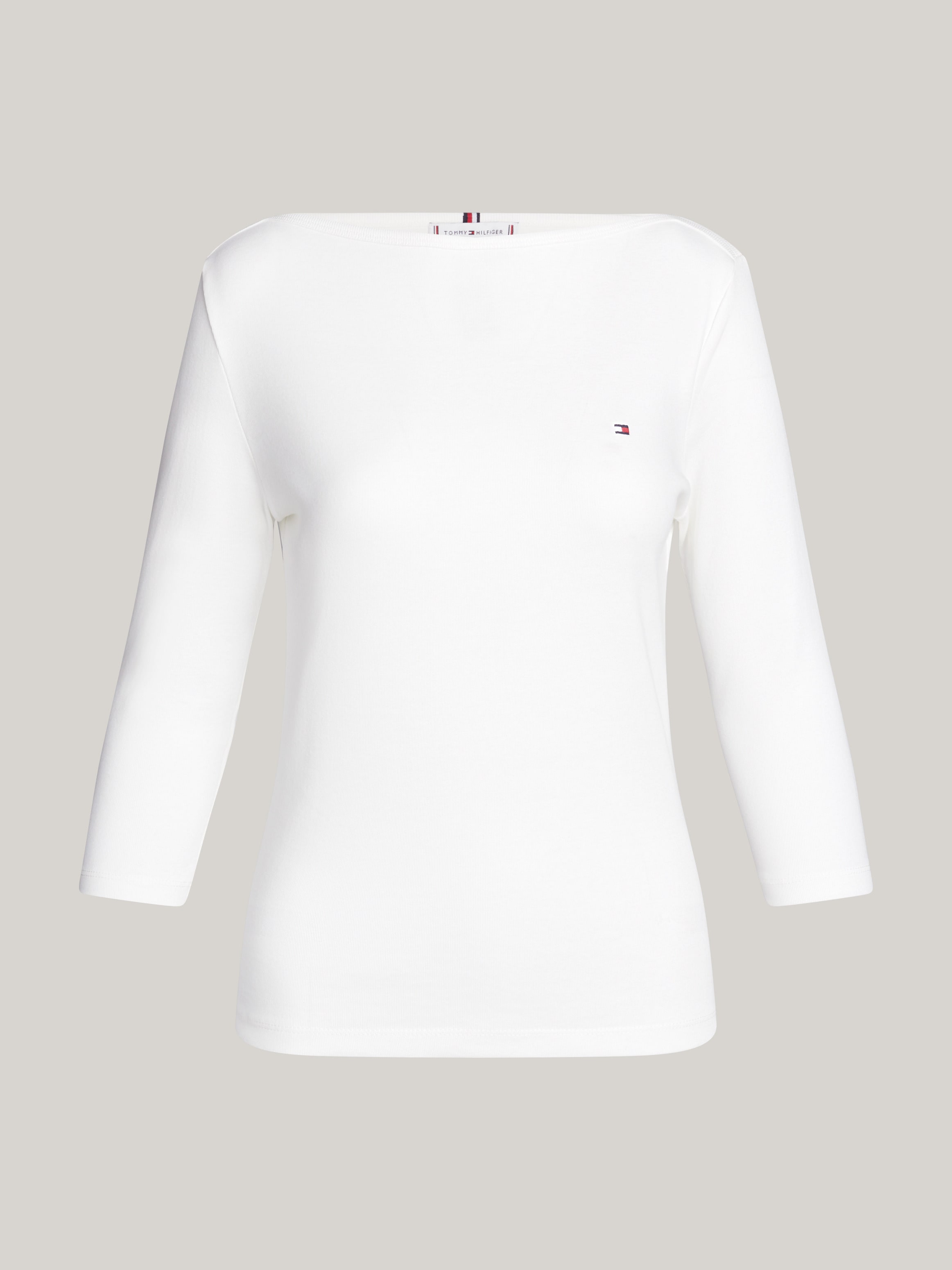 Tommy Hilfiger 3/4-Arm-Shirt »NEW CODY BOAT-NECK« Baumwolle, U-Boot-Ausschnitt, Slim Fit