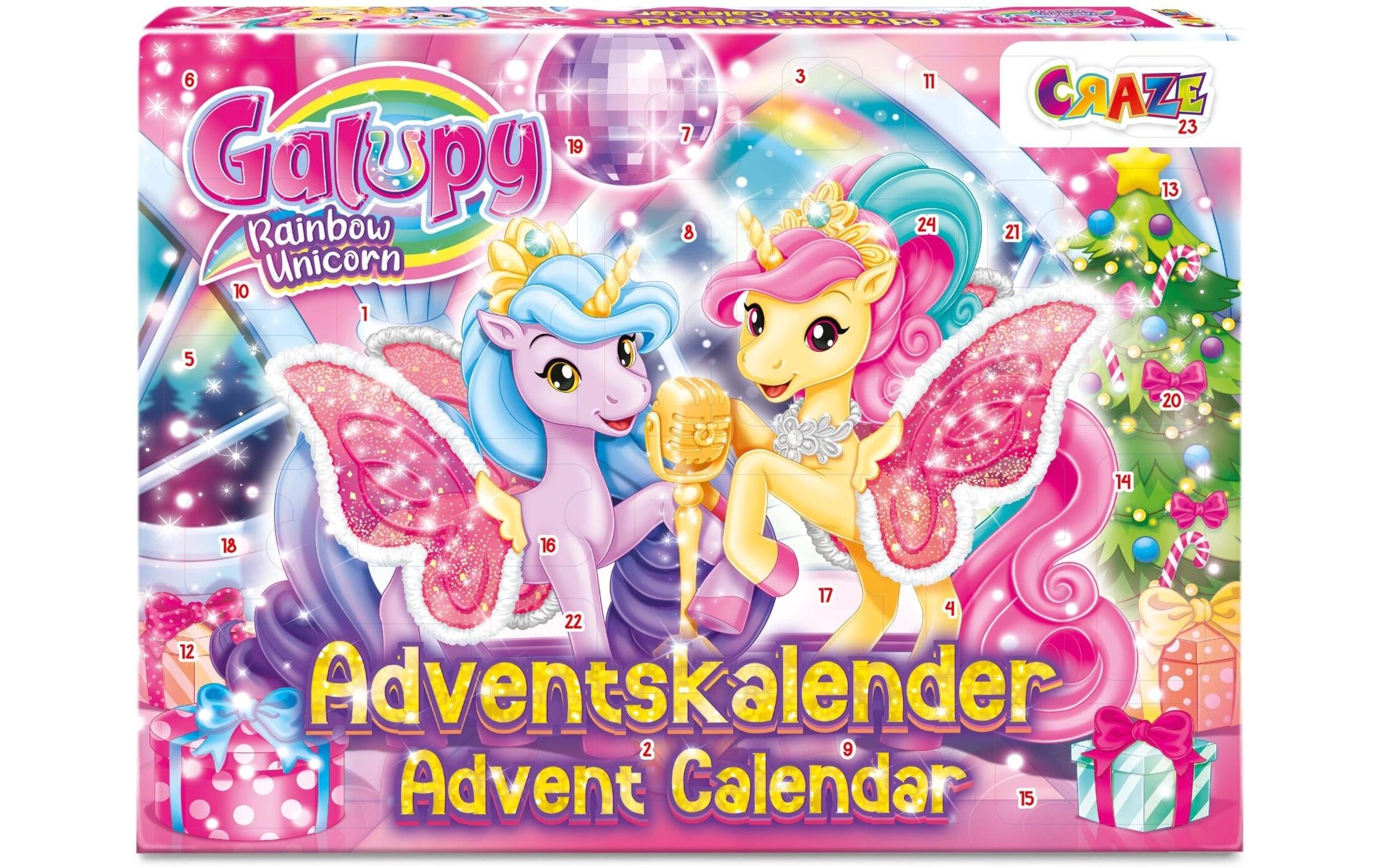 CRAZE Adventskalender »Galupy Rainbow Unicorn« ab 3 Jahren