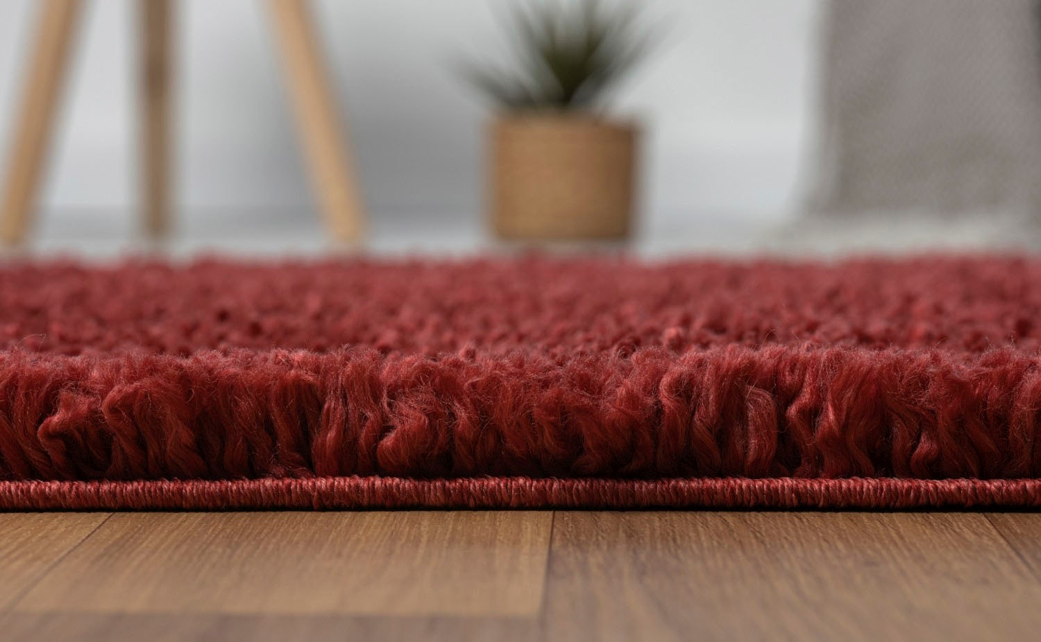 GOODproduct Hochflor-Bettumrandung »Banji« Höhe 37 mm 3 Stk. tlg. Uni Farben, weich und flauschig, auch als Läufer & in rund erhältlich