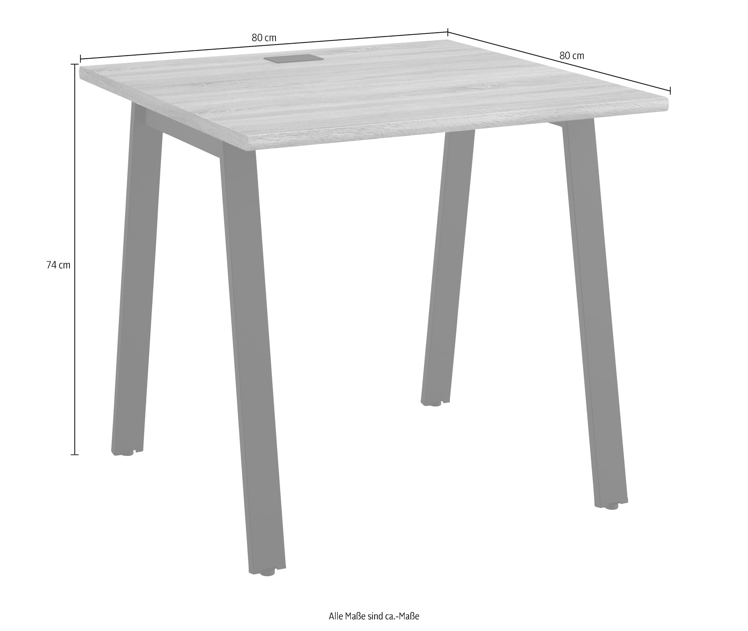 Gami Schreibtisch »MAMBO« in verschiedenen Breiten, mit Kabeldurchlass