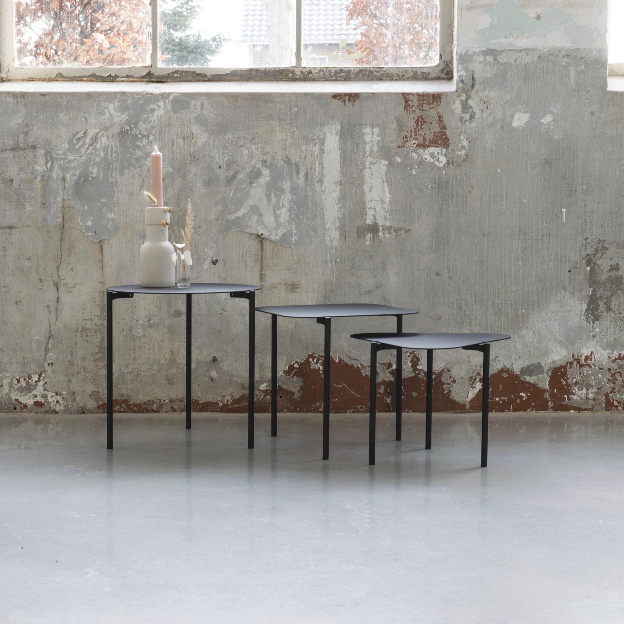 Spinder Design Table d'appoint »Doremi« métal, lot de 3