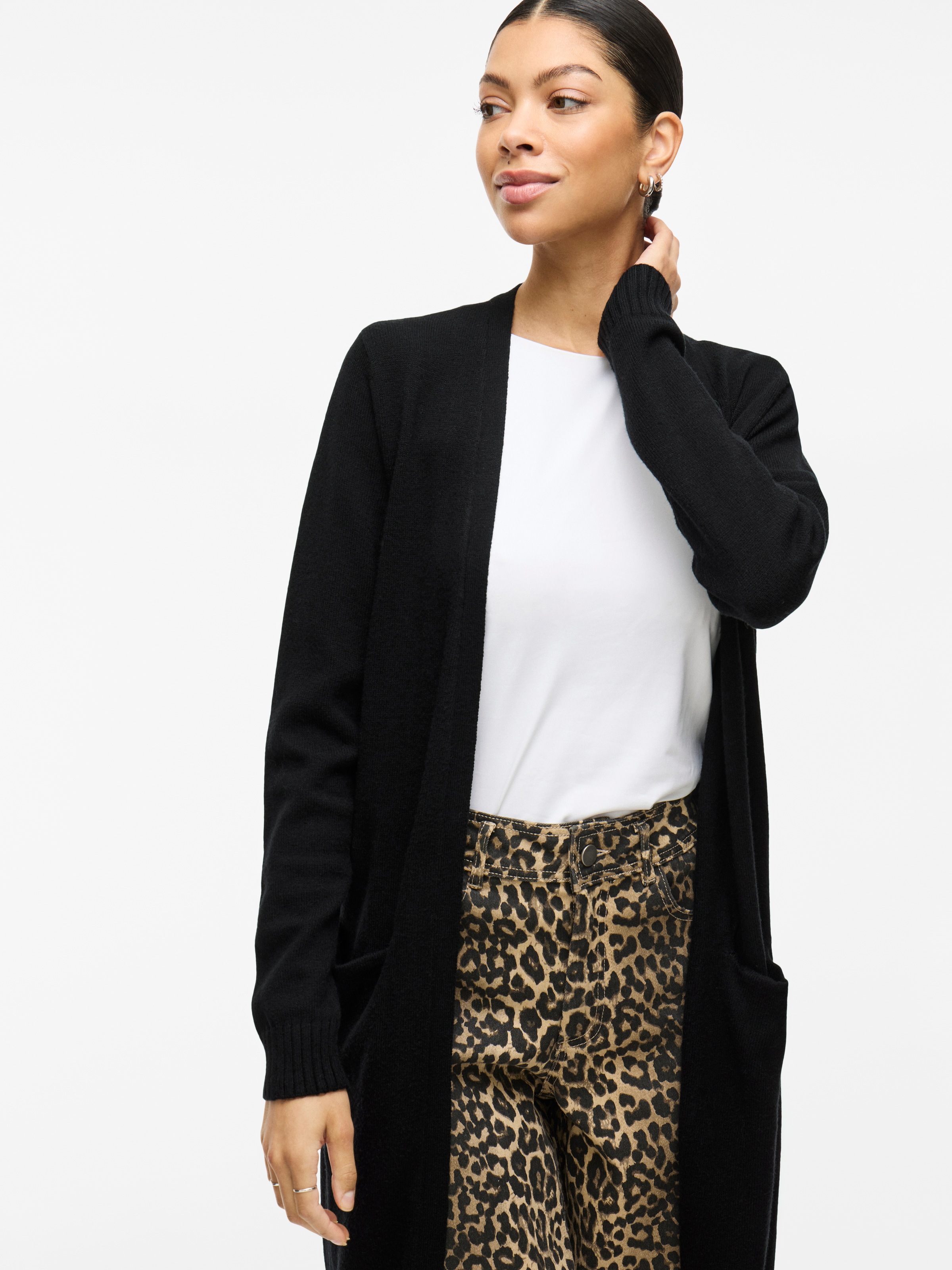 Vila Cardigan long »VIRIL LONG L/S  KNIT CARDIGAN - NOOS« in knielanger Form