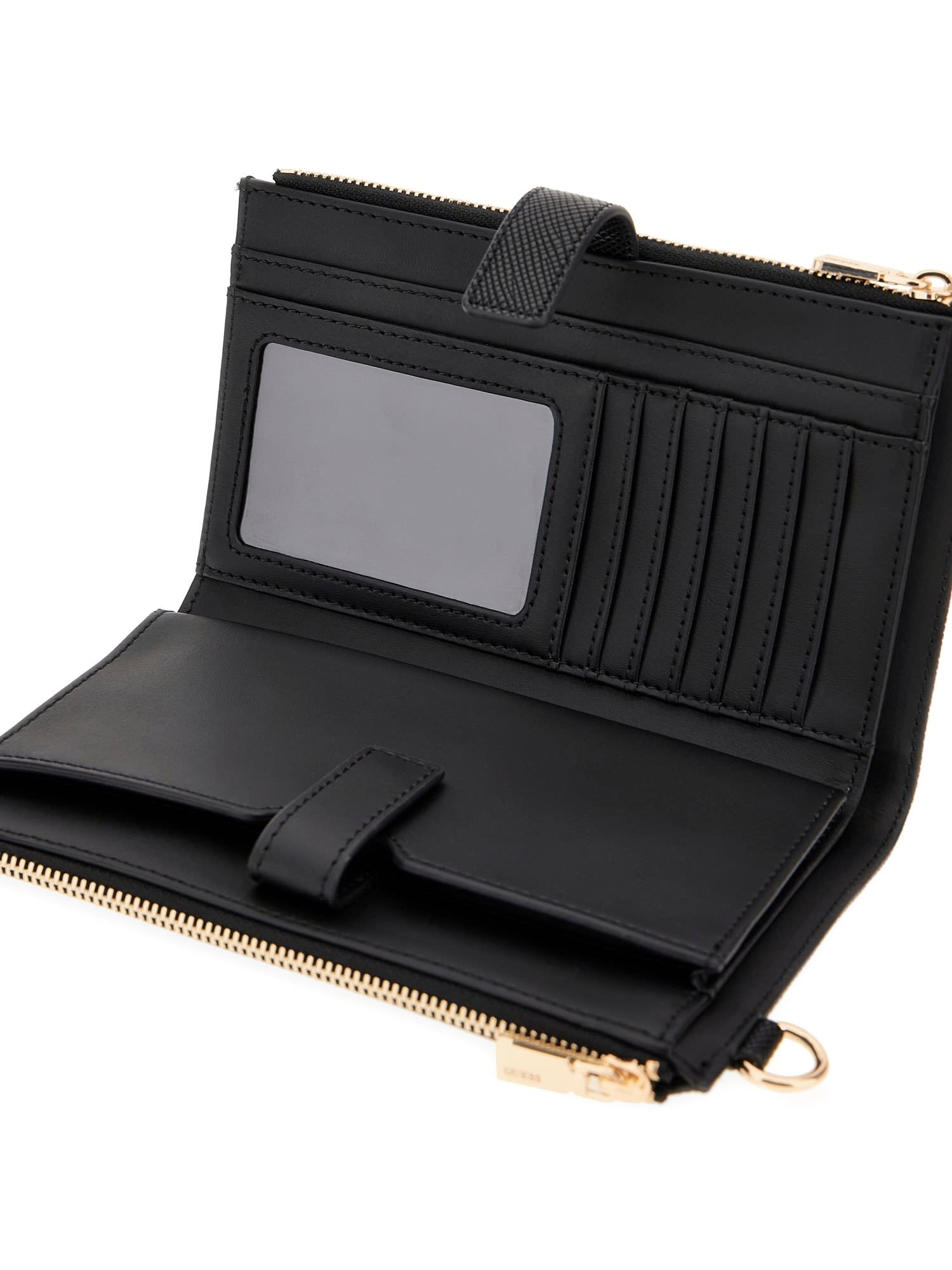 Guess Porte-monnaie »LAUREL II SLG DBL ZIP ORGNZR« Damen Geldbeutel, Portemonnaie mit zwei Reissverschluss-Fächern
