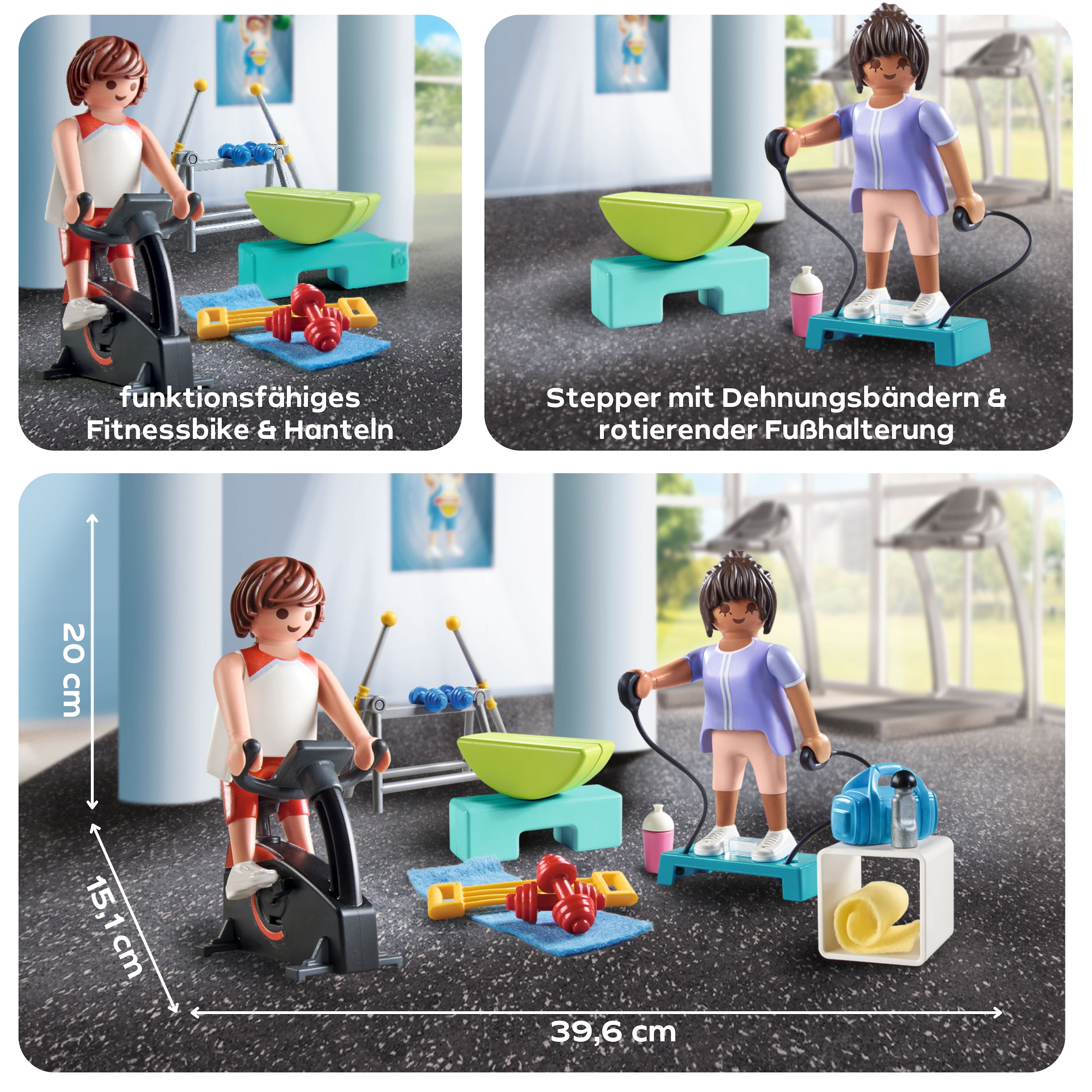 Playmobil® Jeu de construction »Fitnesstraining (71806), Playmobil My Life« Made in Europe