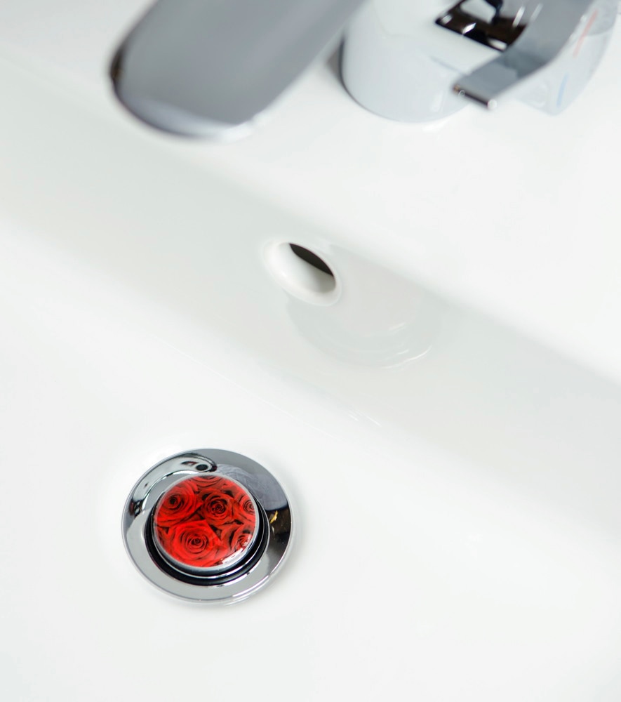 Sanilo Badaccessoire-Set »Rosen« bestehend aus WC-Sitz, Badteppich und Waschbeckenstöpsel