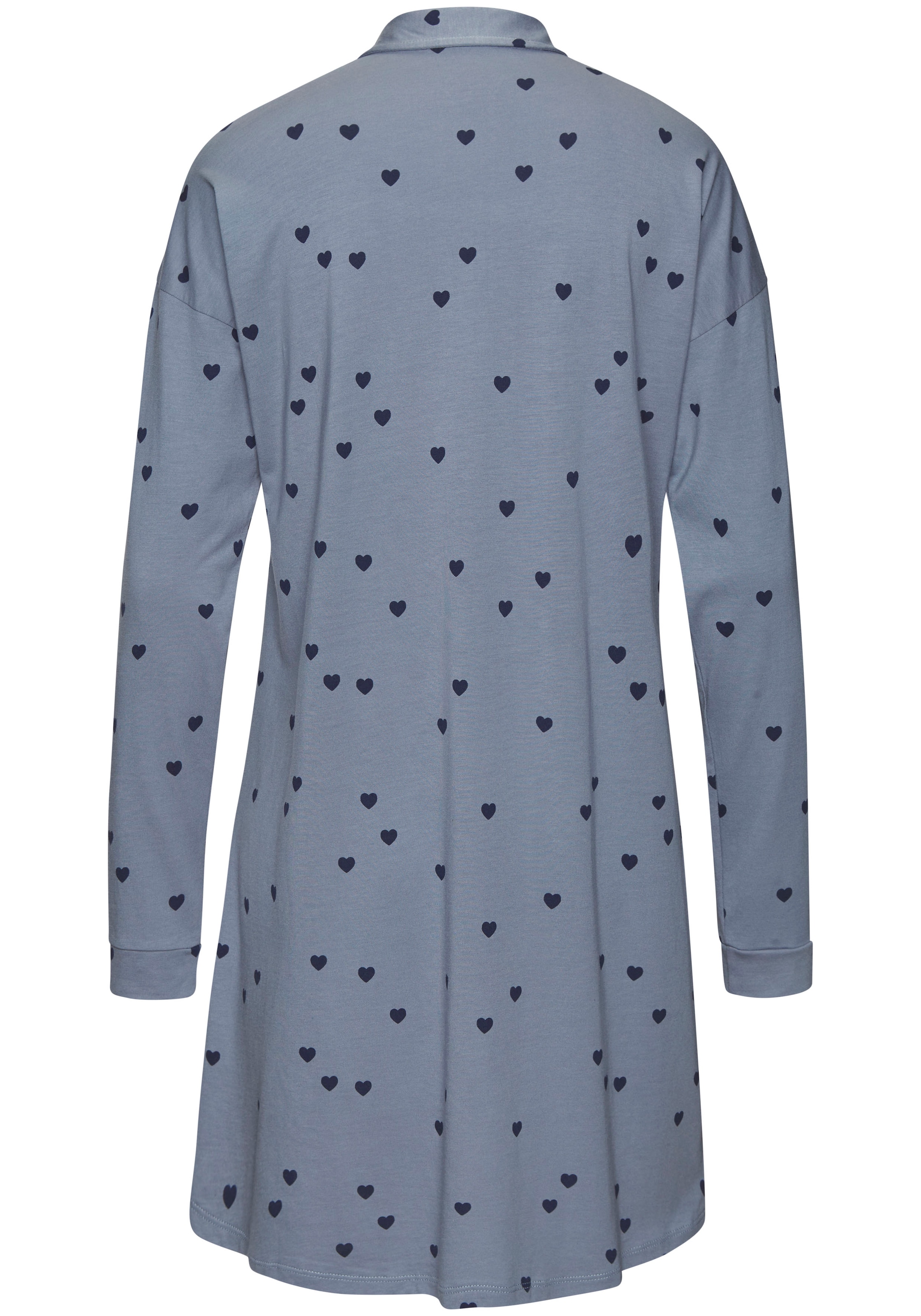 Vivance Dreams Nachthemd Brusttasche in Hemd-Stil