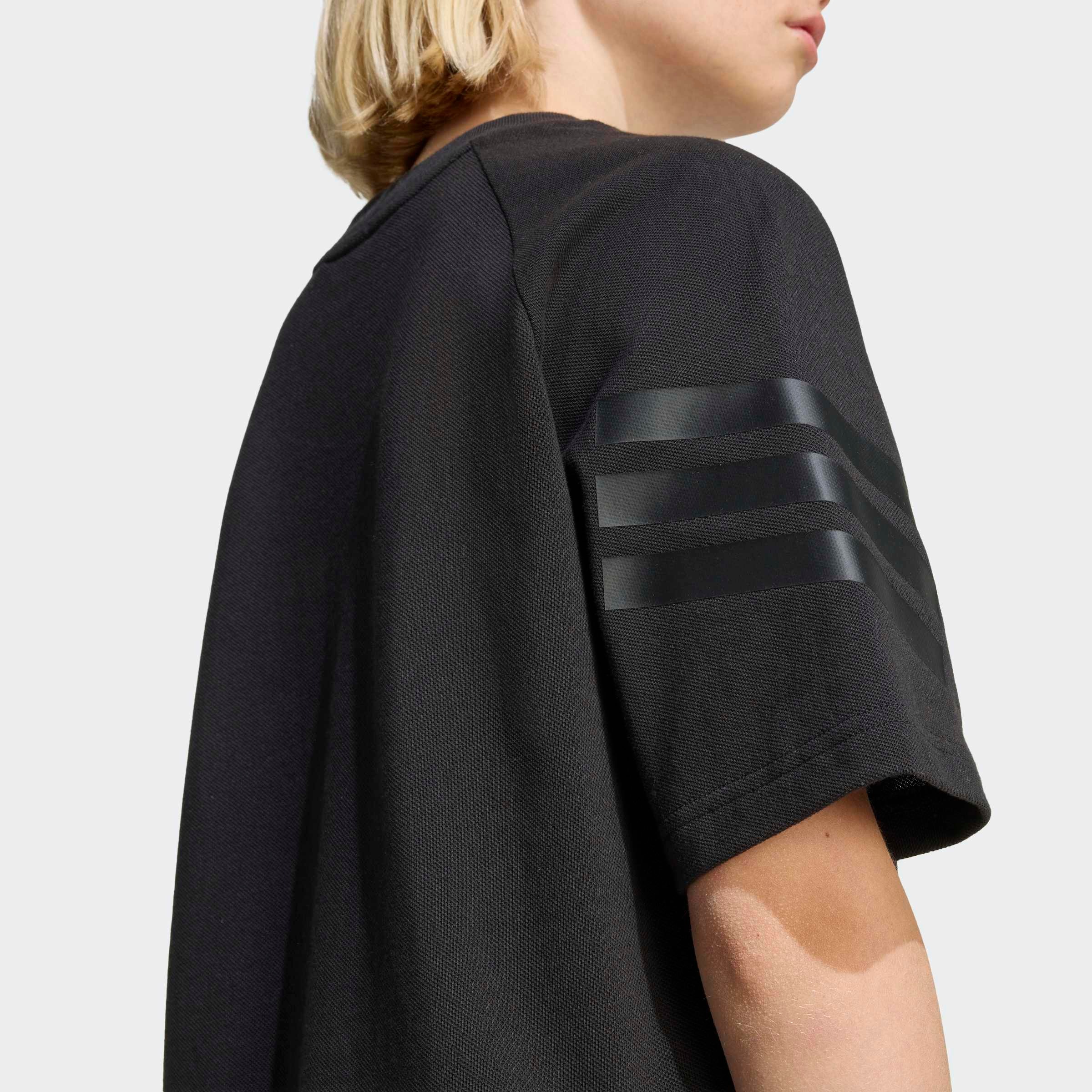adidas Sportswear T-Shirt »FUTURE ICONS 3-STREIFEN« für Kinder, sportlicher Stil, normale Länge, gerader Abschluss
