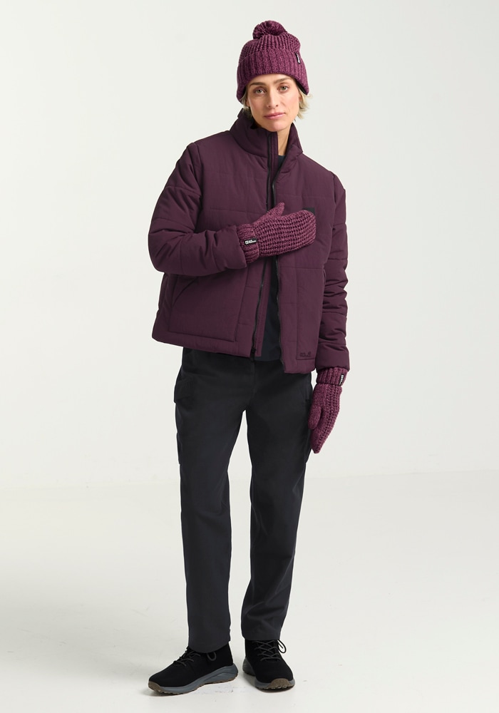 Jack Wolfskin Fäustlinge »MEDLEY KNIT MITTEN W« Strick-Fäustlinge, warm, mit Fleece-Futter