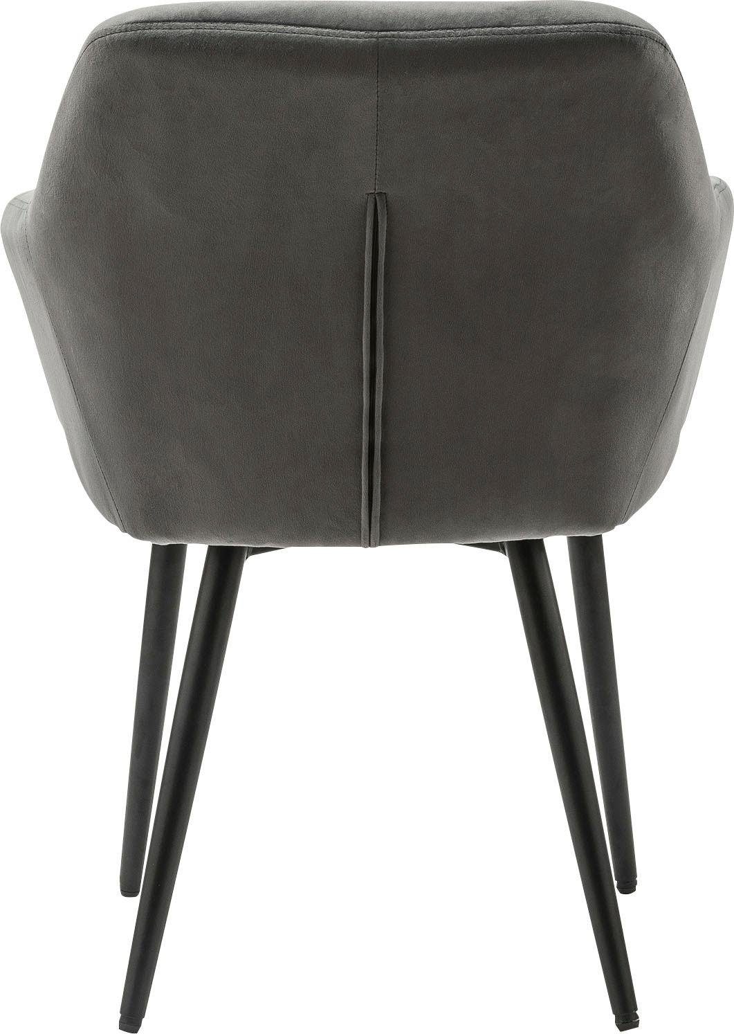 SalesFever Esszimmerstuhl »Coventry Komfortabler Polstertuhl im eleganten Stil« () Stilvoll mit eleganter Knopfheftung