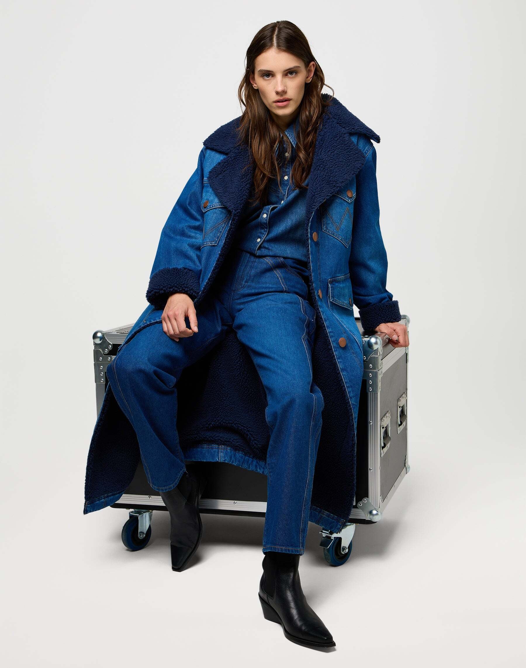 Wrangler Blouse en jean »WRANGLER Jeanshemd Yoke Denim Shirt«