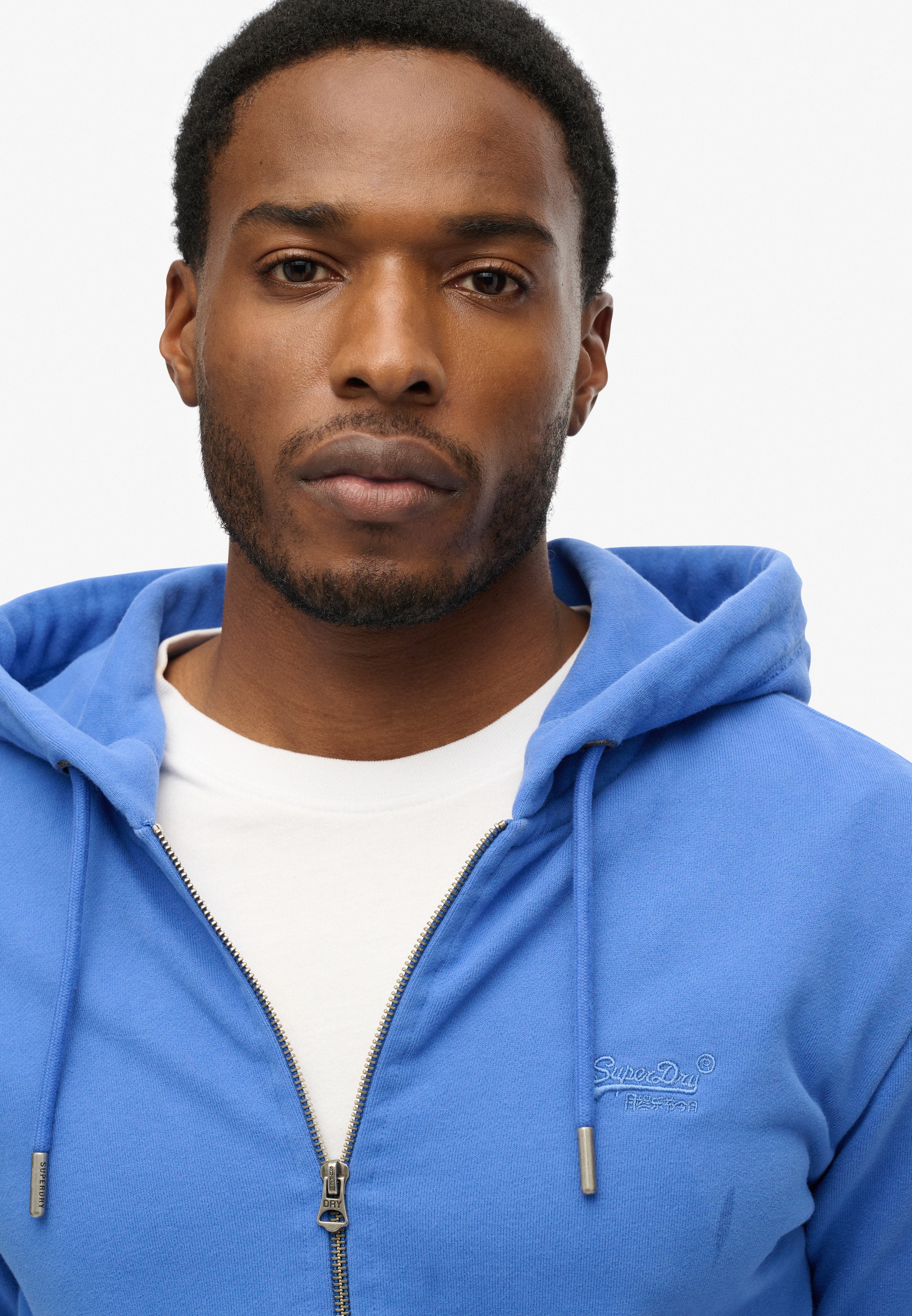 Superdry Kapuzensweatjacke »ESSENTIAL LOGO ZIP HOODIE HB« Baumwollmischung, slim fit