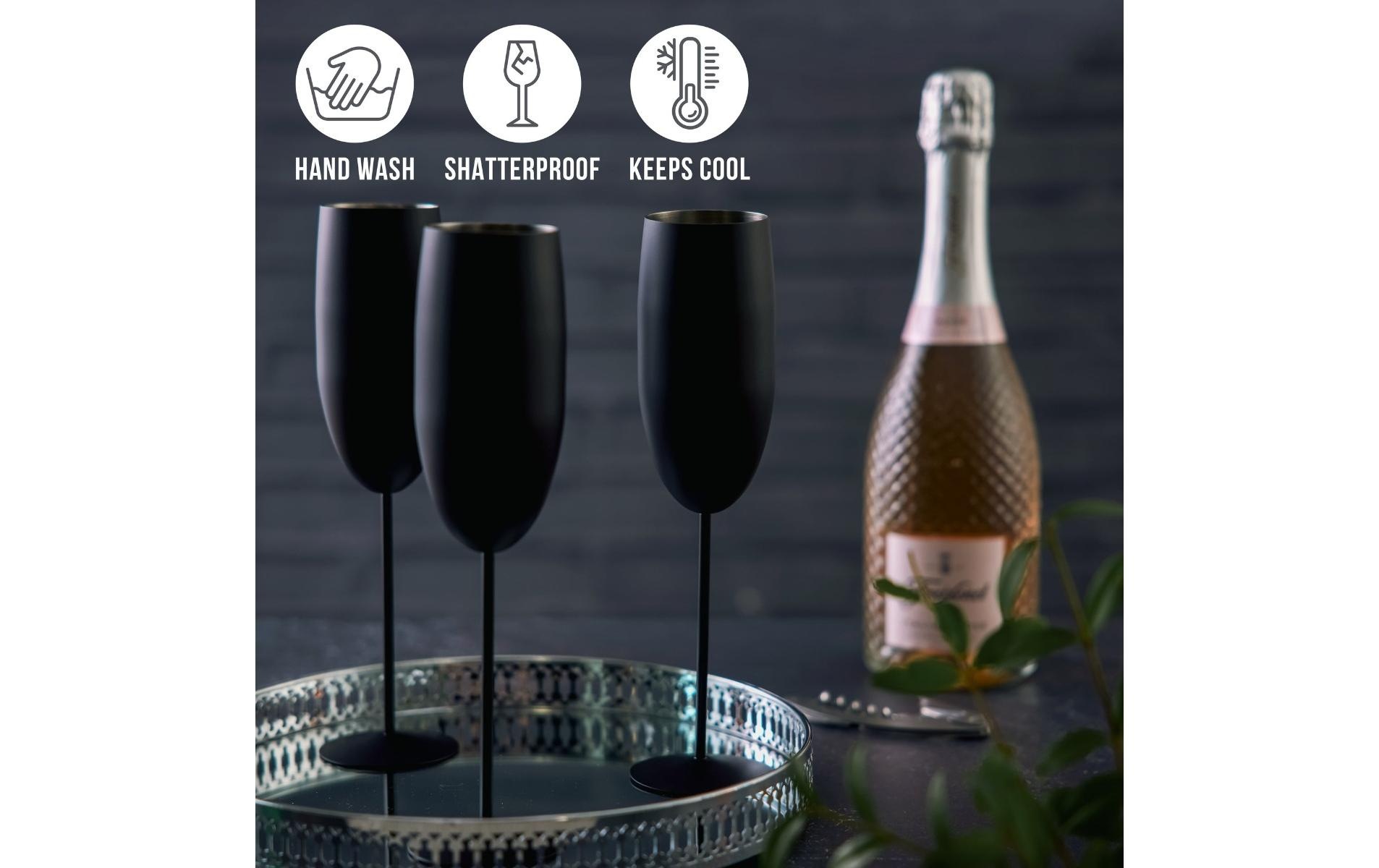   Flûte à champagne »Oak & Steel 285 ml, 4 Stück« 4er Set, je 285 ml