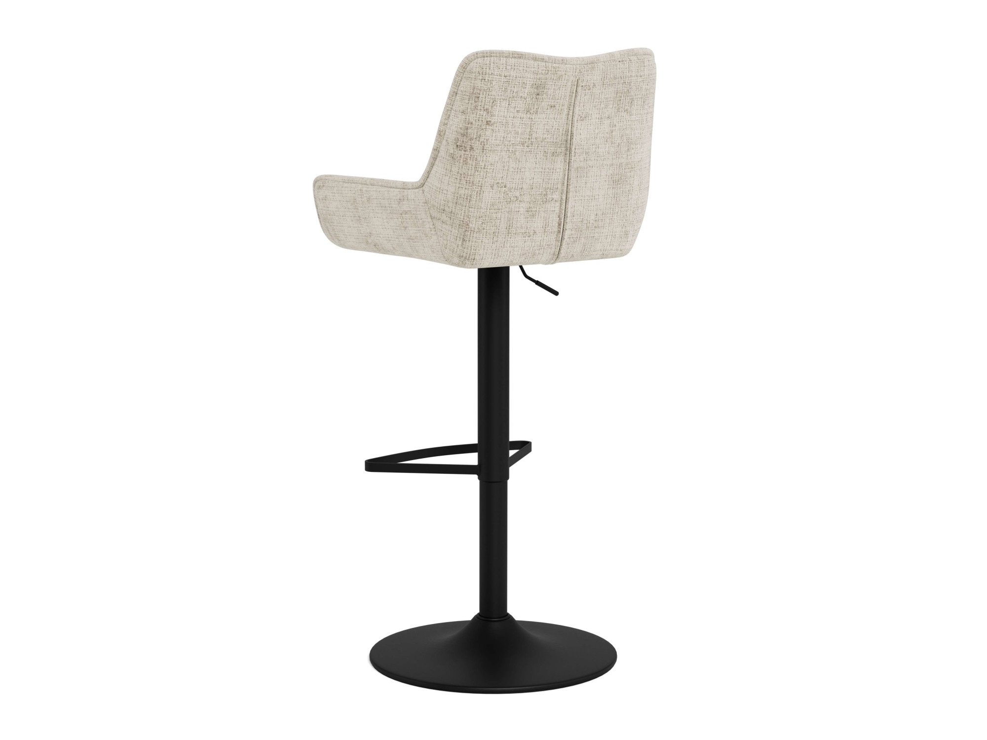 ACTONA GROUP Tabouret de bar »Eddie, Thekenhocker, Barstuhl mit Rückenlehne und Fussstütze« Ensemble, 2, 2 cuis tlg. tabouret de bar, revêtement en tissu, forme courbée, vérin à gaz, FSC™