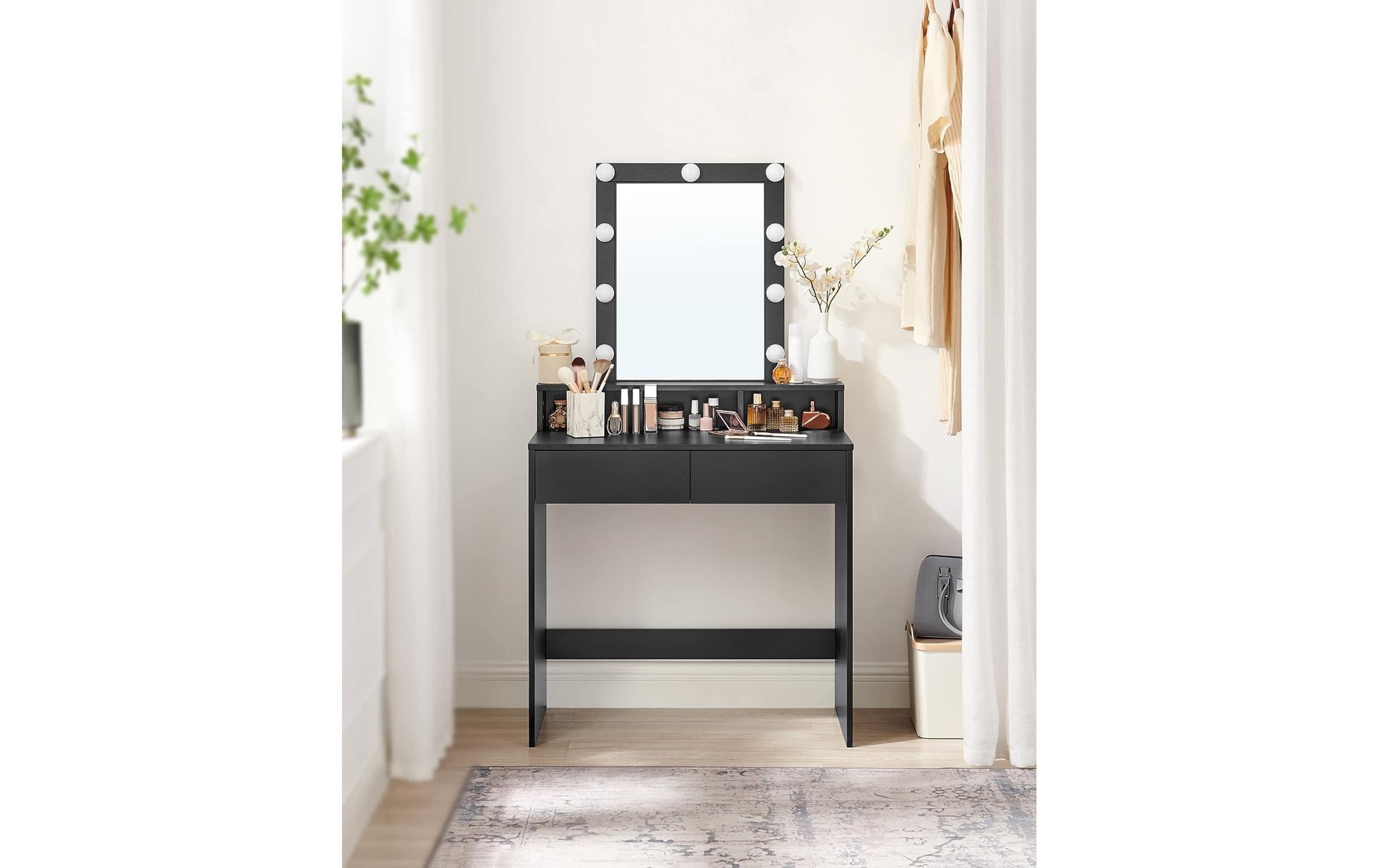 VASAGLE Schminktisch »mit LED-Beleuchtung 80 x 40 x 145 cm«