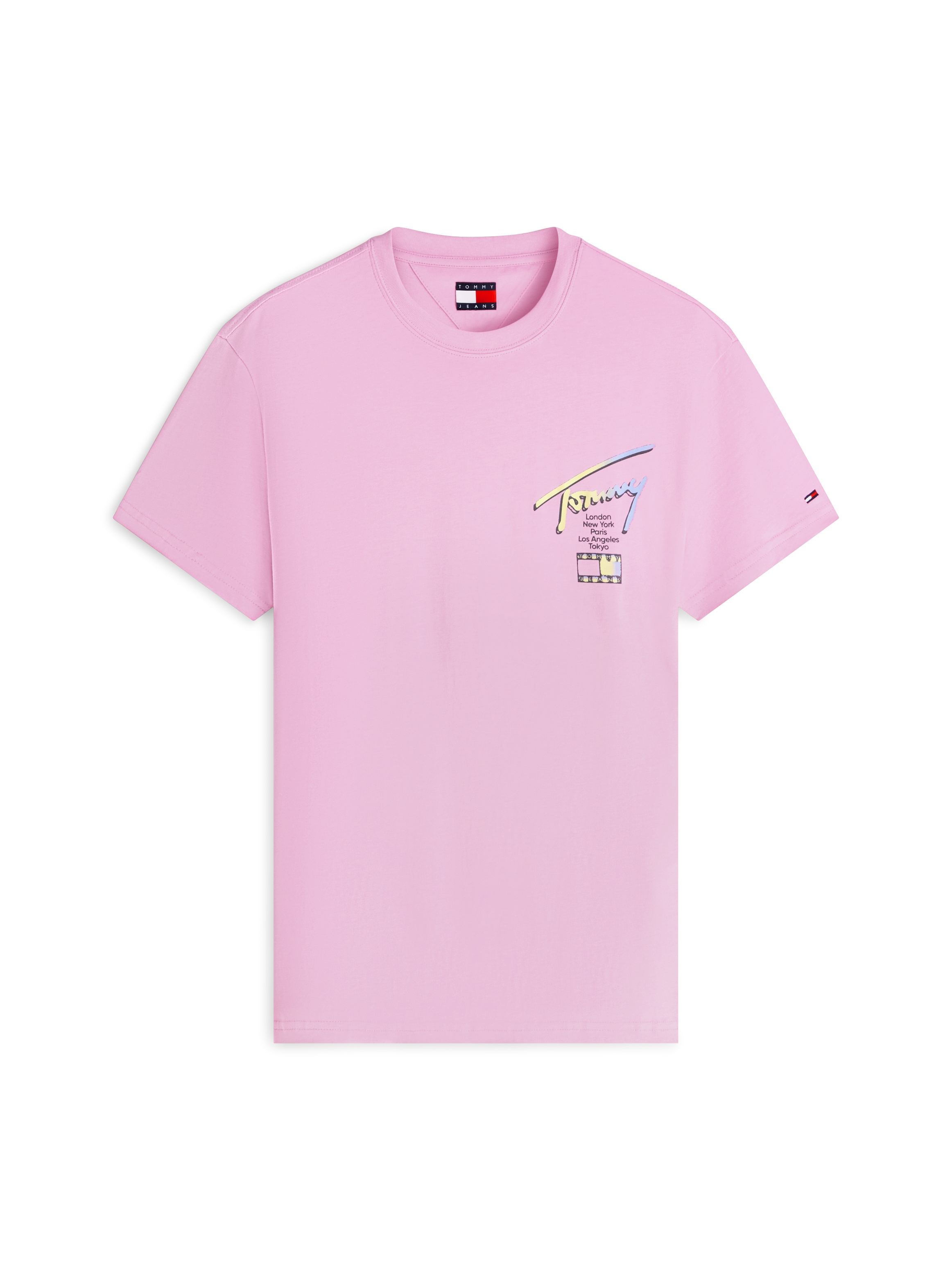 Tommy Jeans T-Shirt »TJM REGULAR CITY SIGNATURE« mit Tommy-Signatur-Logo auf dem Rücken