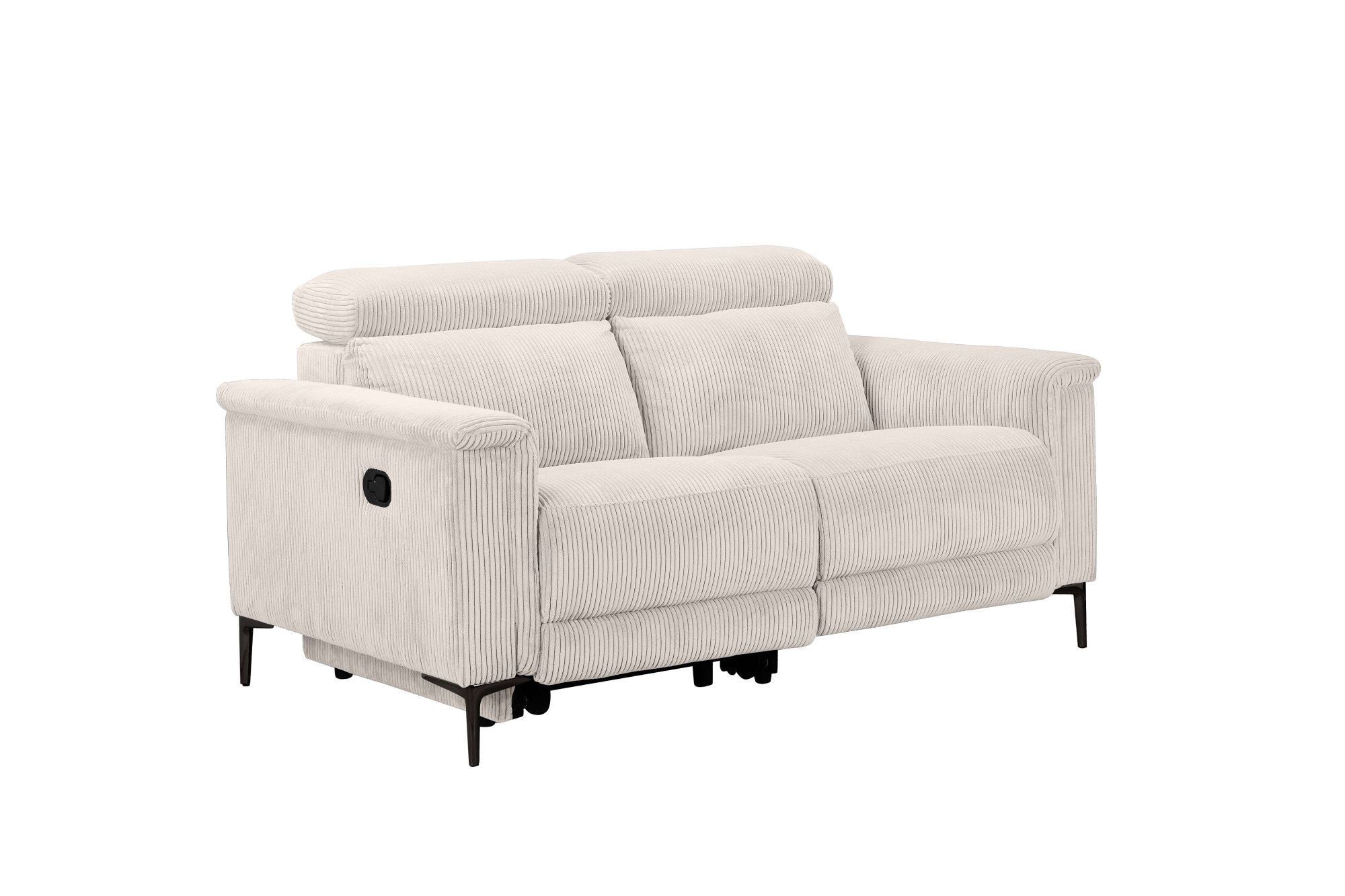 Home affaire 2-places »Lund Cord, 160 cm, manuelle o. elektrische Relaxfunktion« Relaxfunktion, USB-C, Kopfteilverstellung, Breite 160 cm