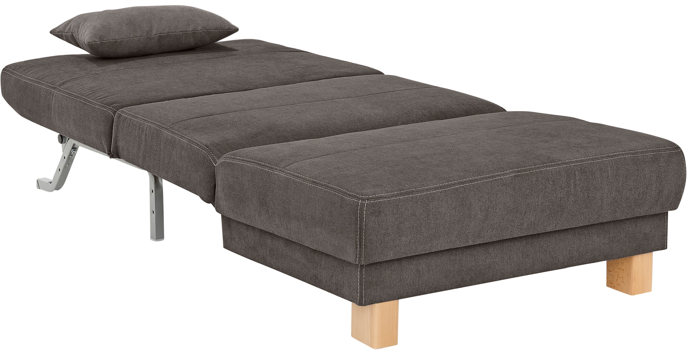 Home affaire Schlafsofa »Gina« vom Sofa zum Bett mit einem Handgriff, in 4 Breiten, Nierenkissen