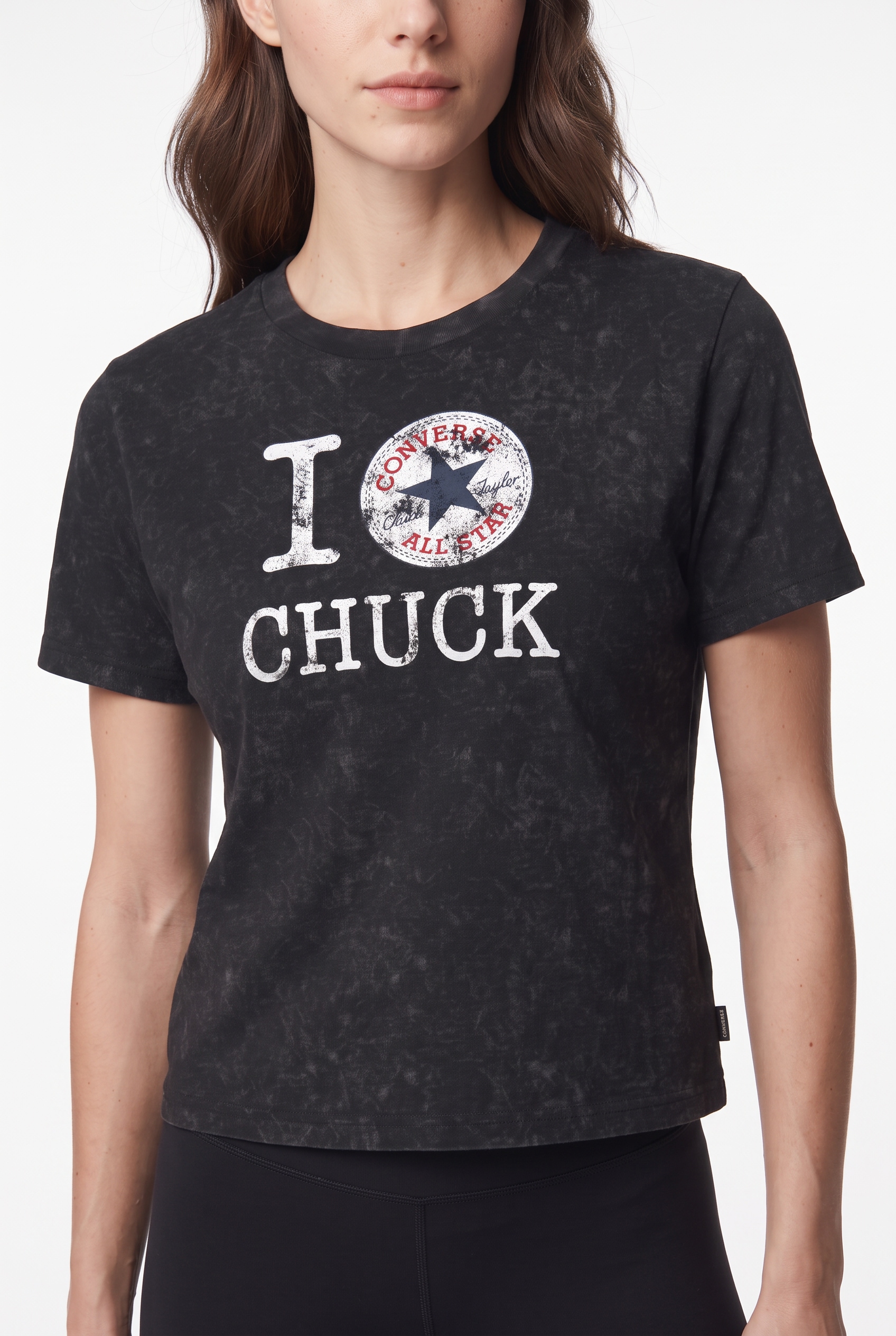 Converse T-Shirt »I LOVE CHUCK TEE« mit Rundhalsausschnitt, aus Baumwolle, normale Länge