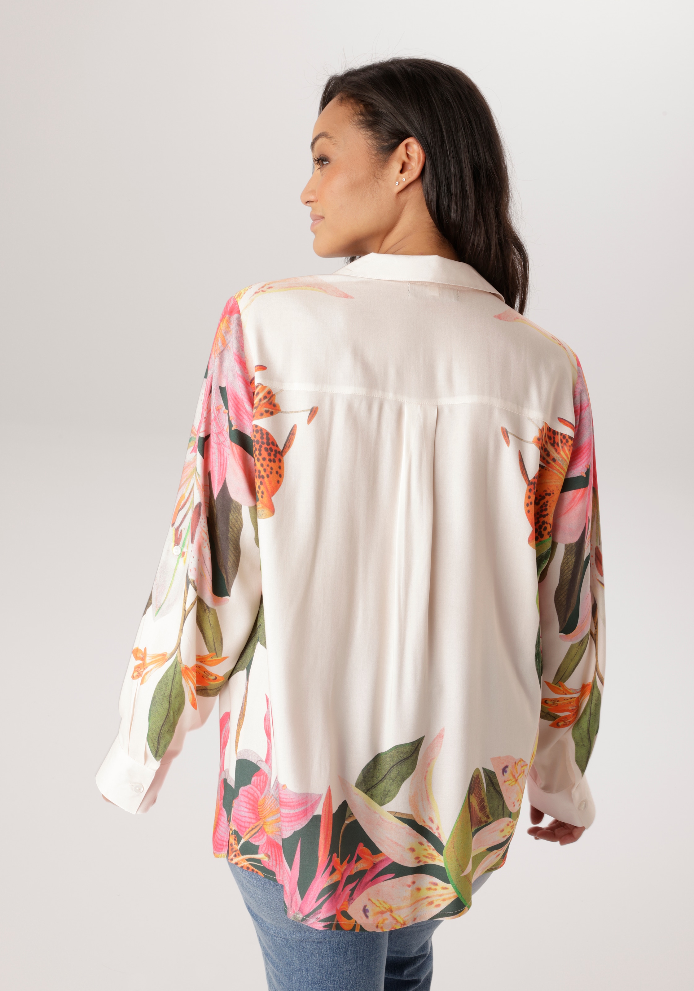 Aniston PLUS Blouse chemise aus weich fallender Viskose - NEUE KOLLEKTION