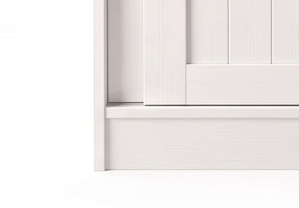 GOODproduct Garderobenschrank »Malmö Mehrzweckschrank mit Schiebetüren und Spiegel« aus massiver FSC®-zertifizierter Kiefer, B/T/H 93/37/187 cm
