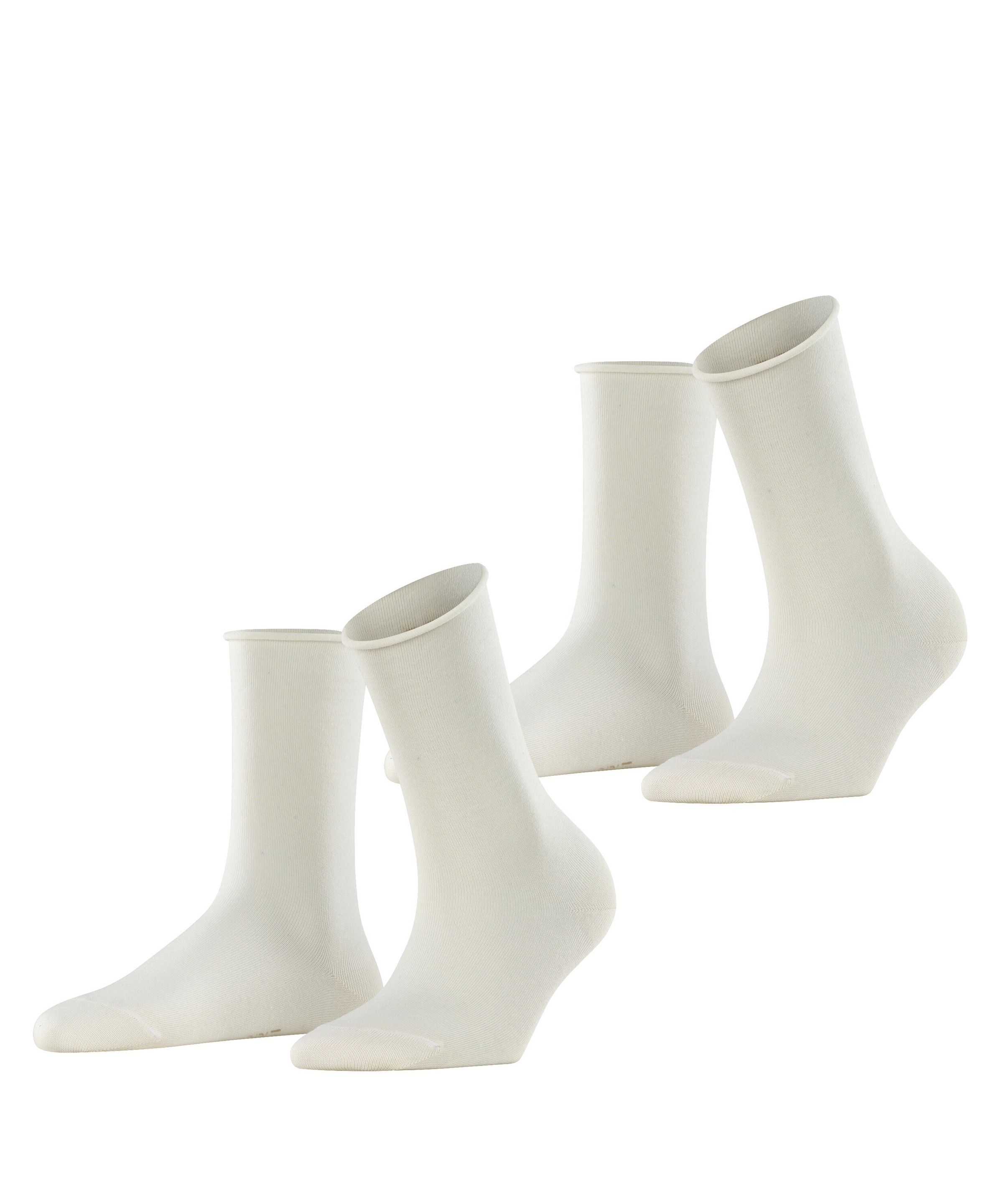 Esprit Socken »Basic Pure« 2 Paar, 2 Paar tlg. ohne einschneidendes Bündchen, Basic-Socke, Uni-Strümpfe atmungsaktiv