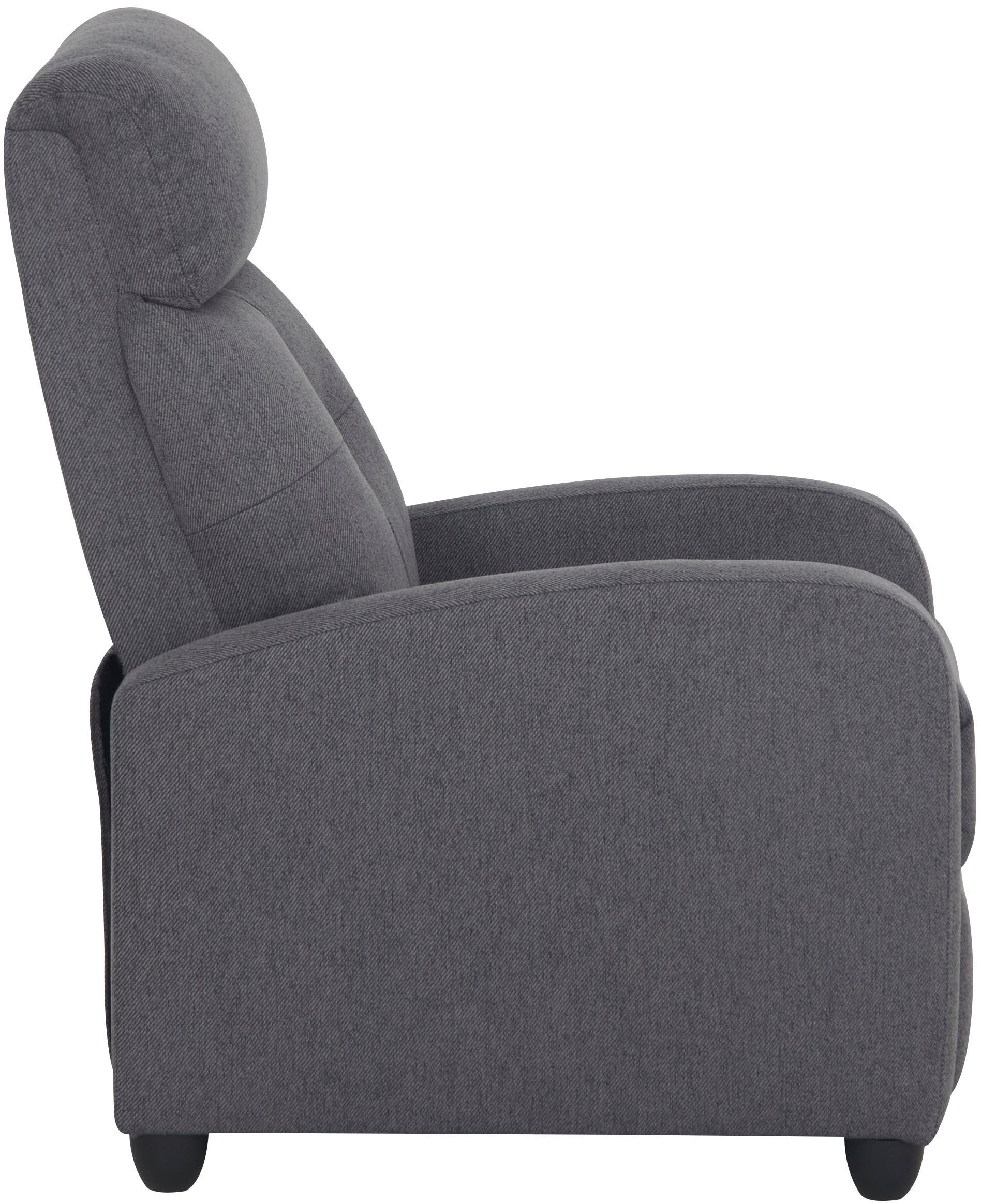 Home affaire Relaxsessel »VESOUL, TV-Sessel, Ruhesessel mit Schlaffunktion, Webstoff« Loungesessel mit manueller Relax- und Liegefunktion (105°-135°)