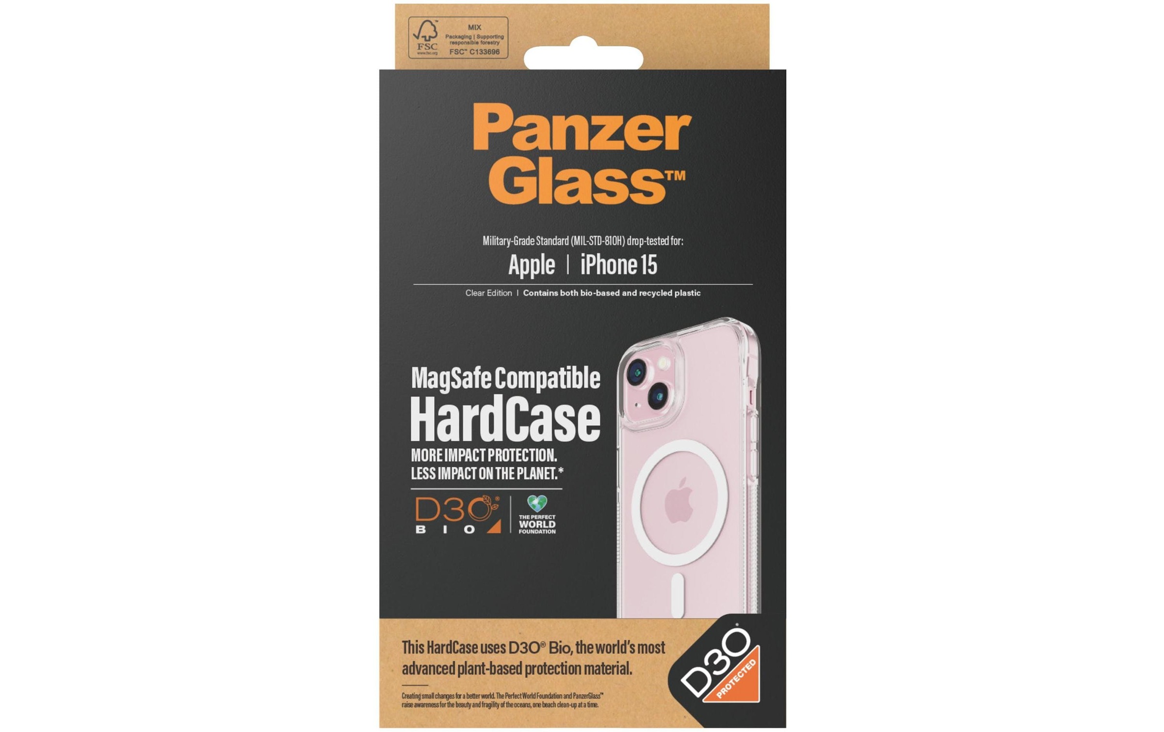 PanzerGlass Backcover »Hard Case MagSafe iPhone 15« Apple iPhone 15