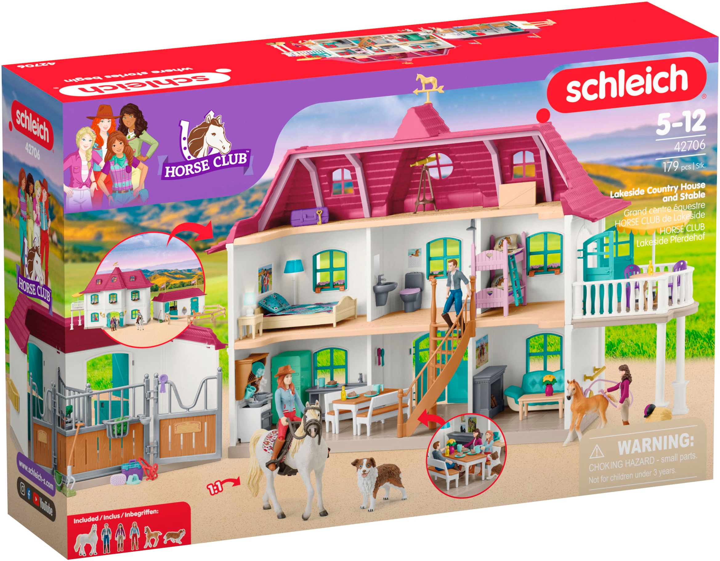 Schleich® Monde de jeu »HORSE CLUB, Lakeside Country House and Stable (42706)« Made in Europe