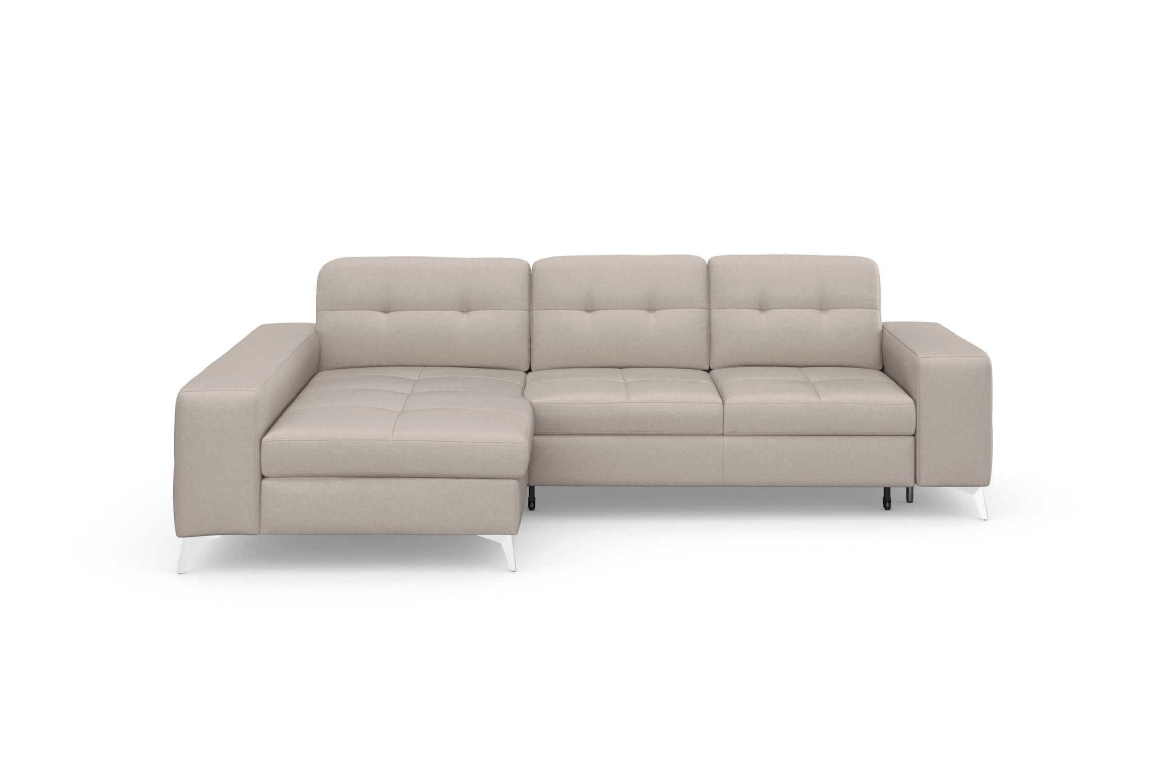 sit&more Ecksofa »Baviene L-Form« inklusive Sitztiefenverstellung und Federkern, wahlweise Bettfunktion