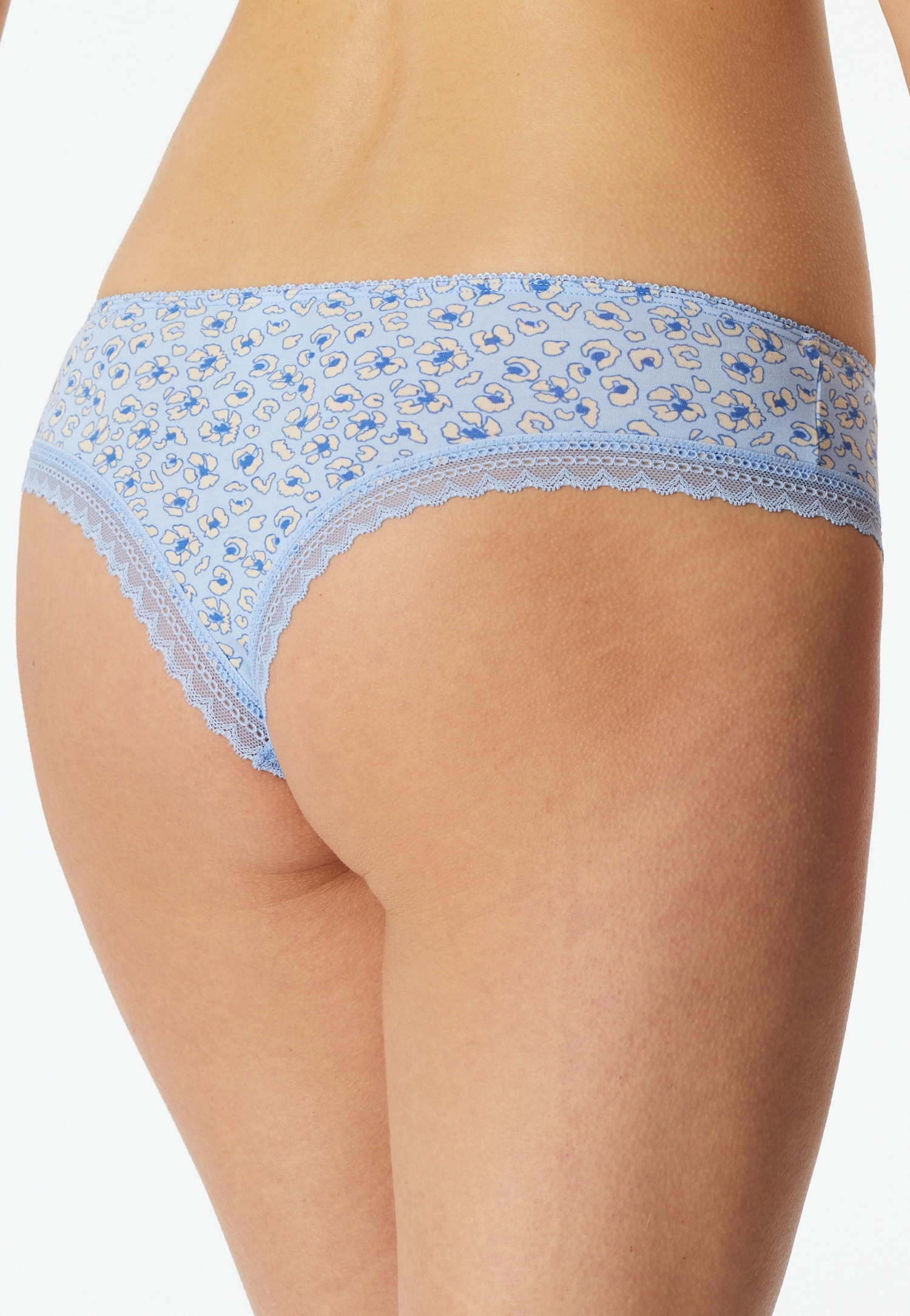 Schiesser String »Modern Multipacks« 3er Pack,  Spitzenbänder, Baumwollmischung, Single Jersey
