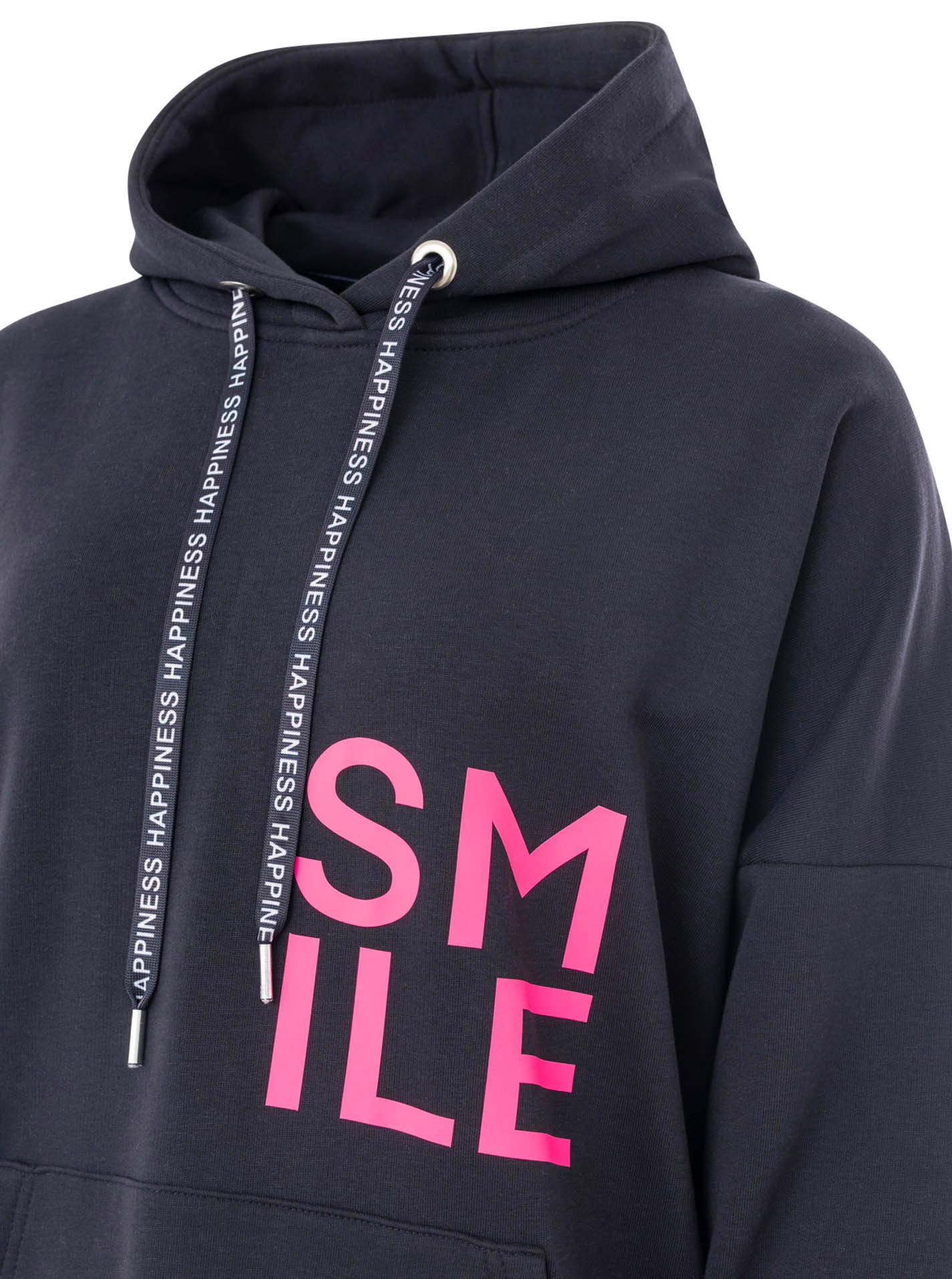 Zwillingsherz Robe en sweat »"Alissa"« Kapuze, Kängurutasche, Neon-Details, Print