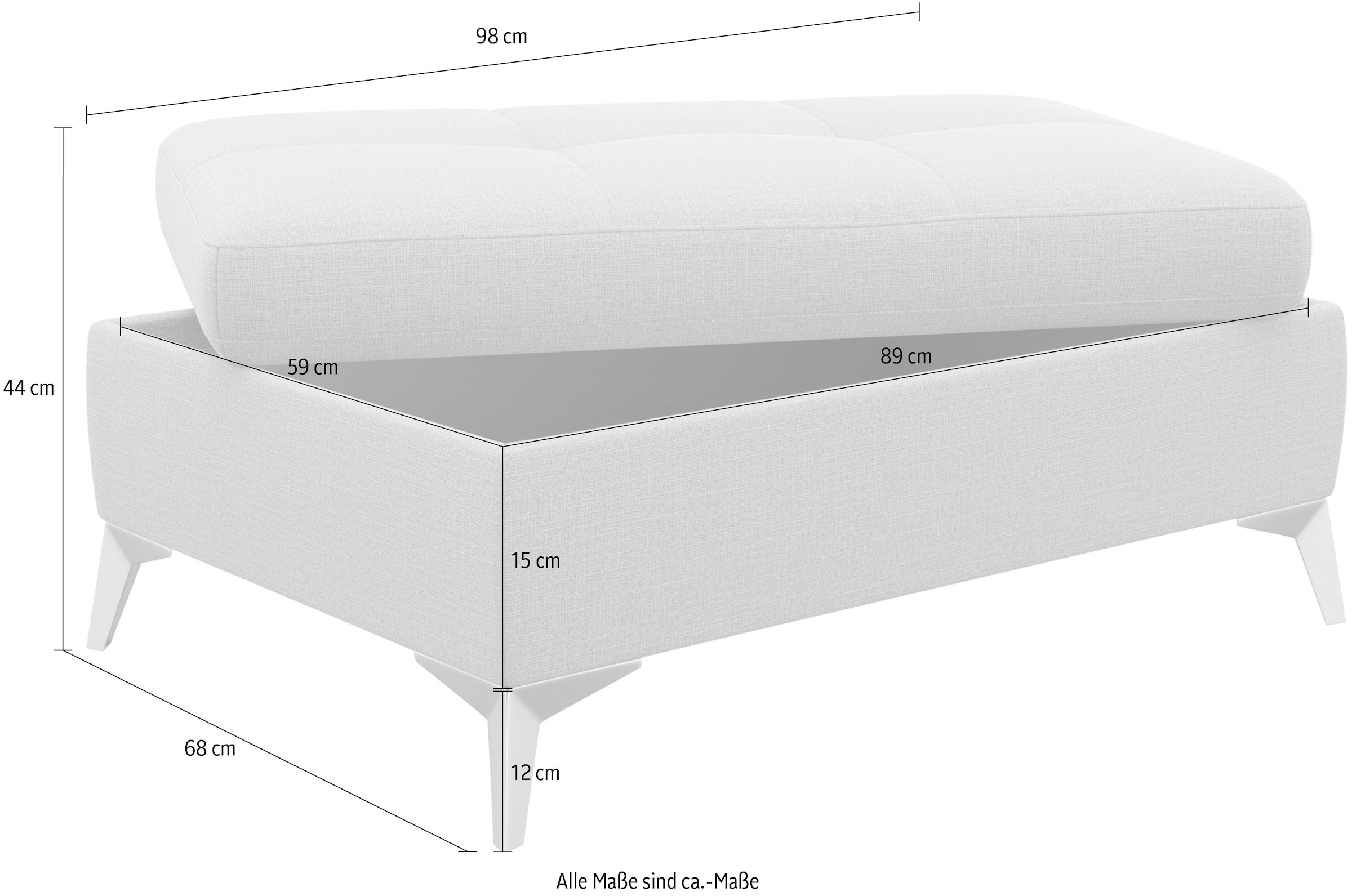 sit&more Stauraumhocker »Latigo« inklusive Stauraum