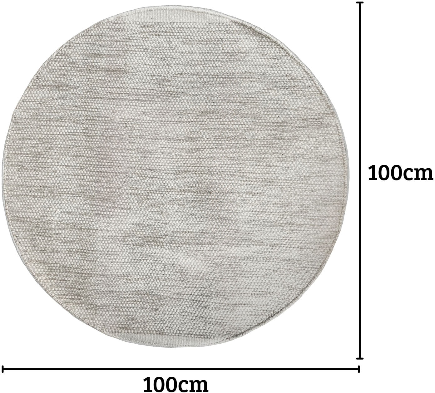 GOODproduct Wollteppich »Wolltraum Passion« rund 10 mm Höhe Wendeteppich, handgewebt, melierte Optik, reine Wolle, Wohnzimmer